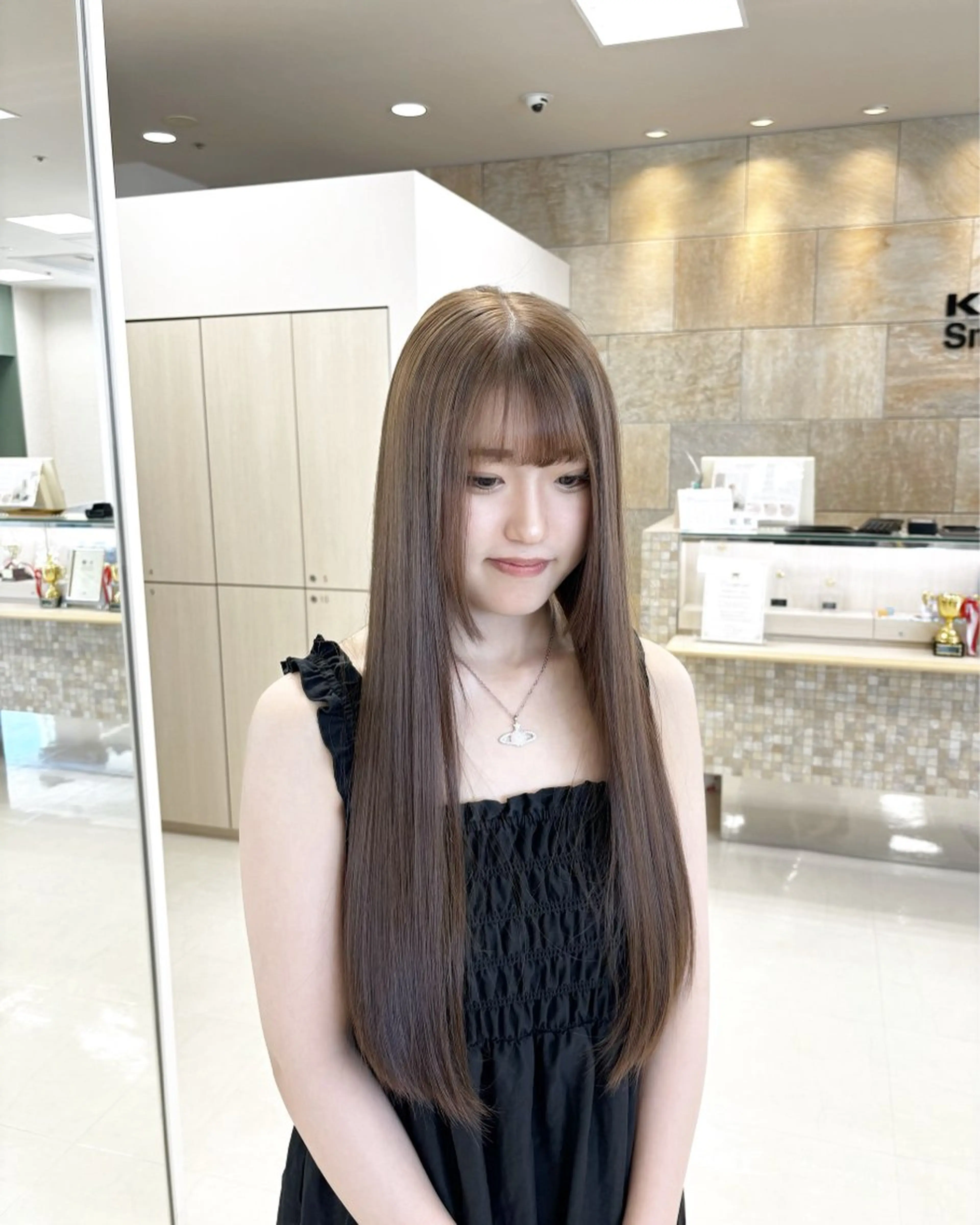 ロング カラー カット ヘアカラー トリートメント 推し活/韓国/ブリー チカラーminamiのヘアスタイル