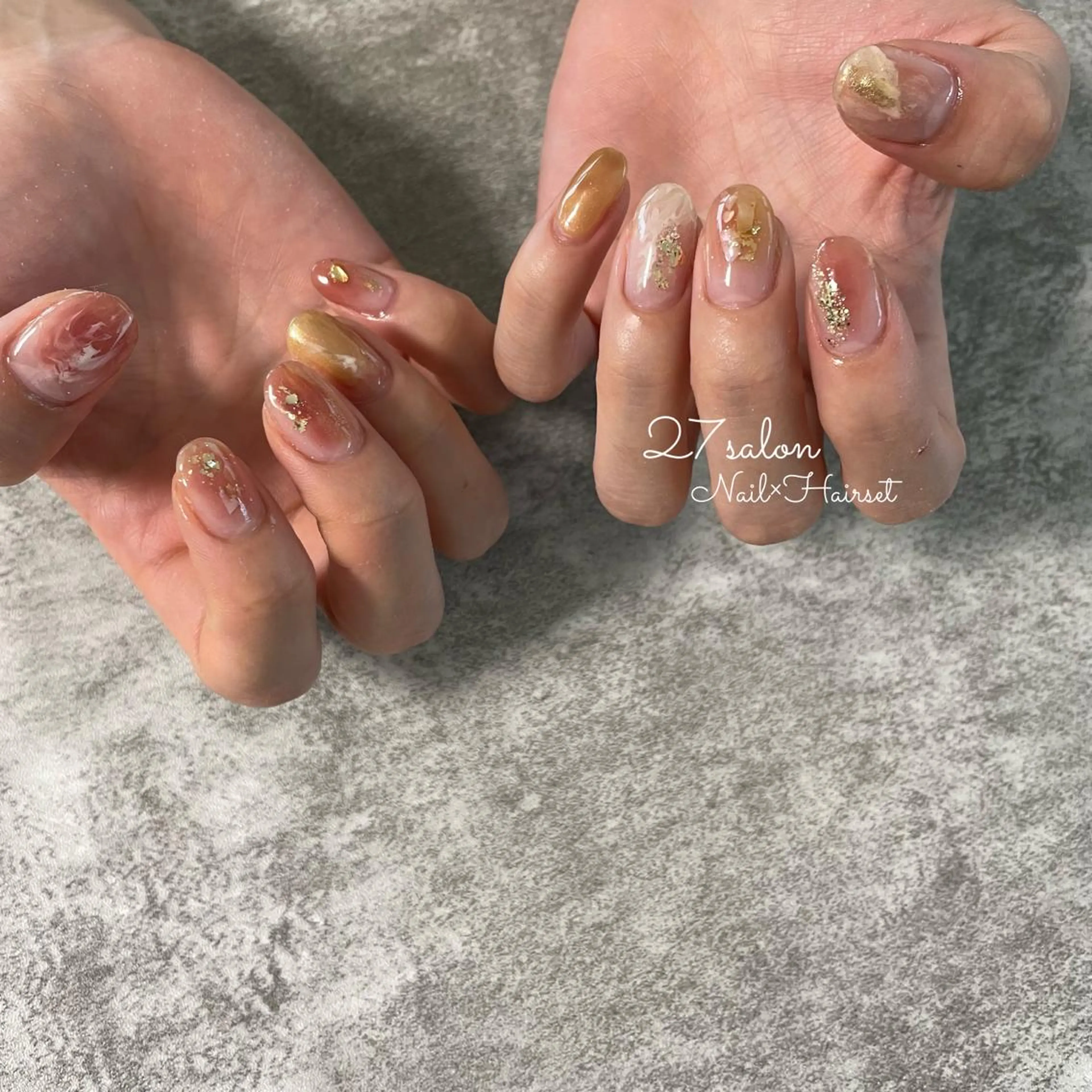 ネイル ニュアンスネイル 27salon yuinaのネイルデザイン