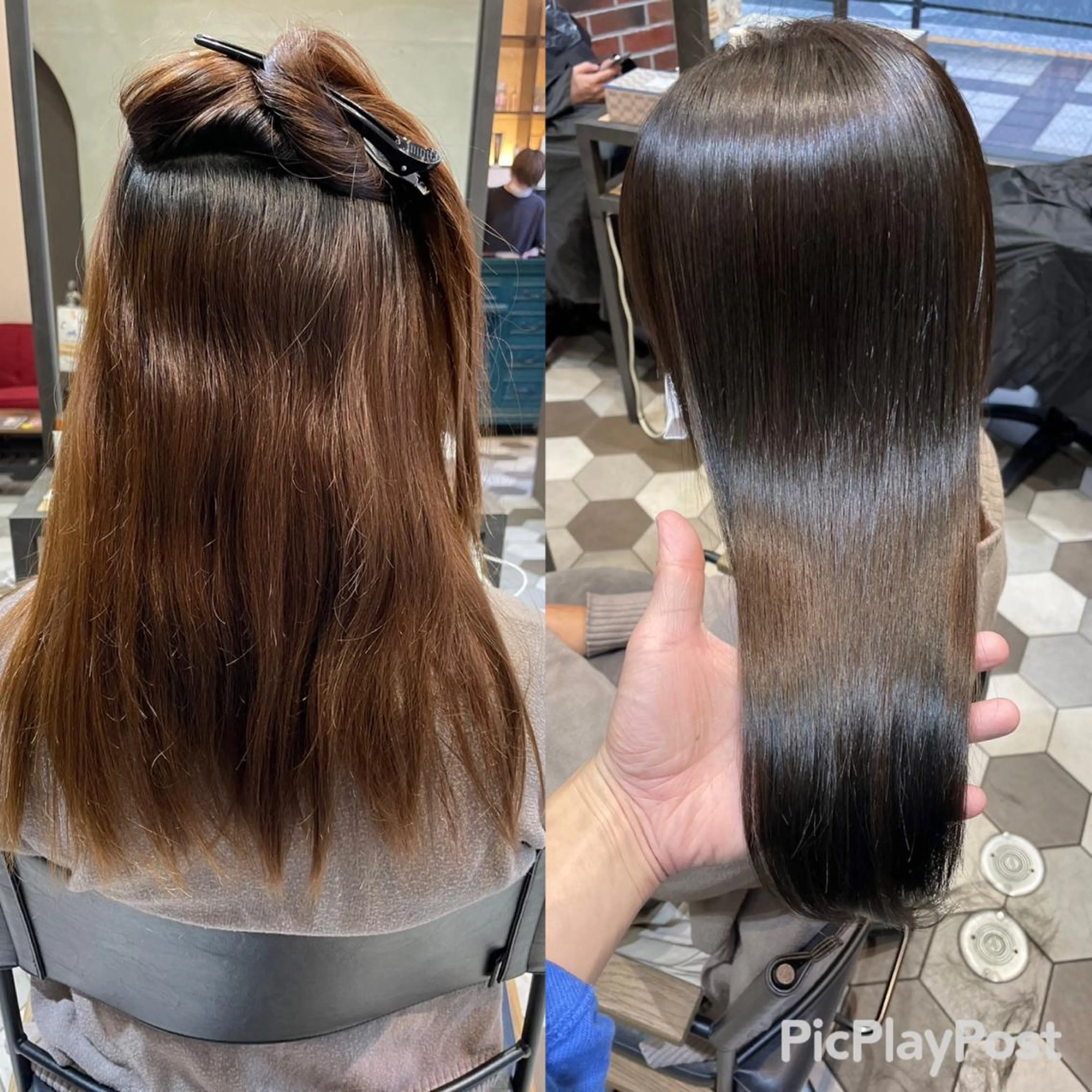 ロング 髪質改善縮毛矯正🫧 村上蒼生のヘアスタイル