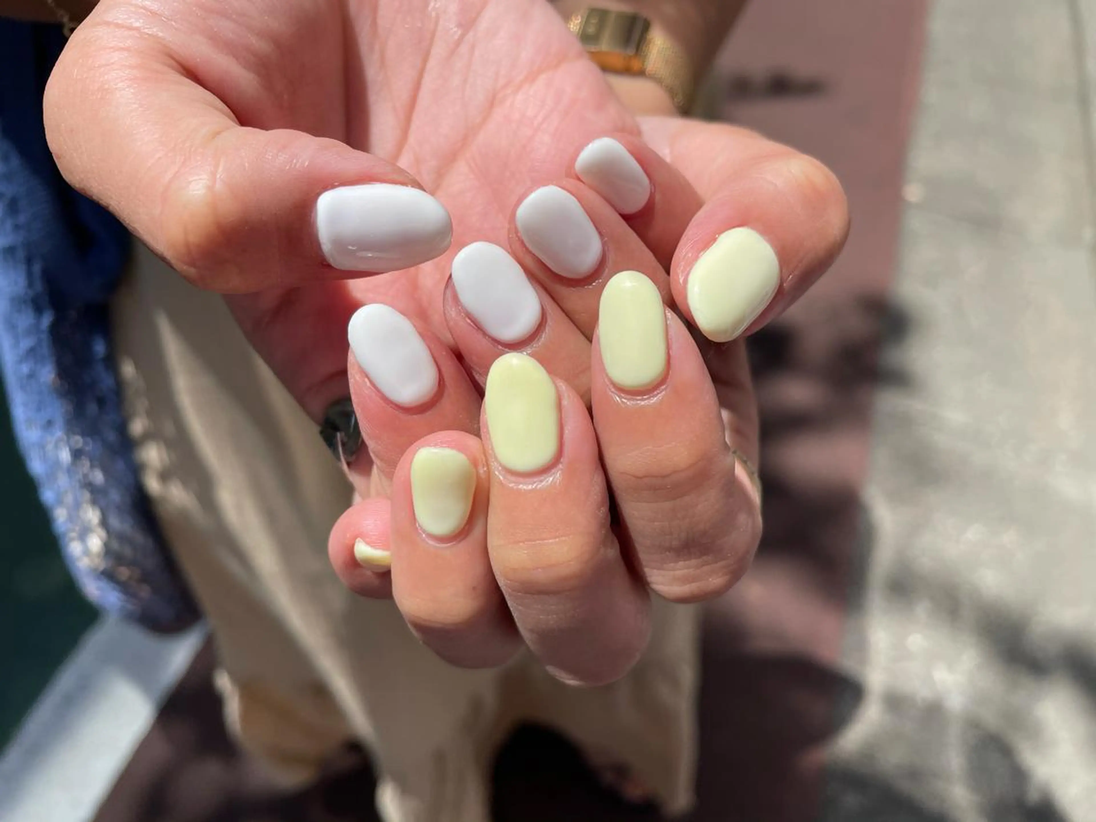 ネイル ハンドネイル ハンドケア R'well所属・はばすみれ🎀ﾈｲﾙ 光ﾌｪｲｼｬﾙ ﾍｱのネイルデザイン