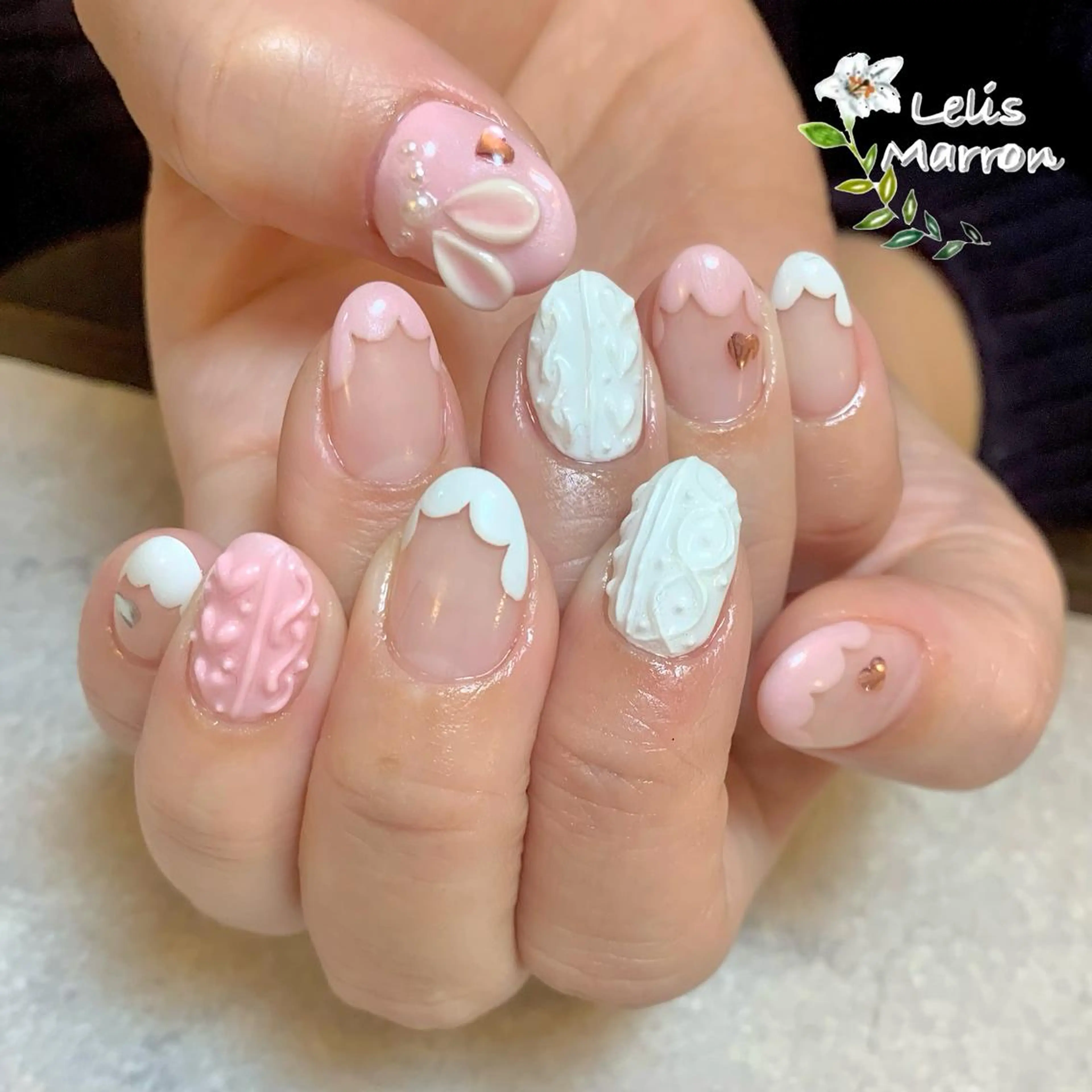 ネイル ハンドネイル Lelis Marron所属・岸 侑李のネイルデザイン