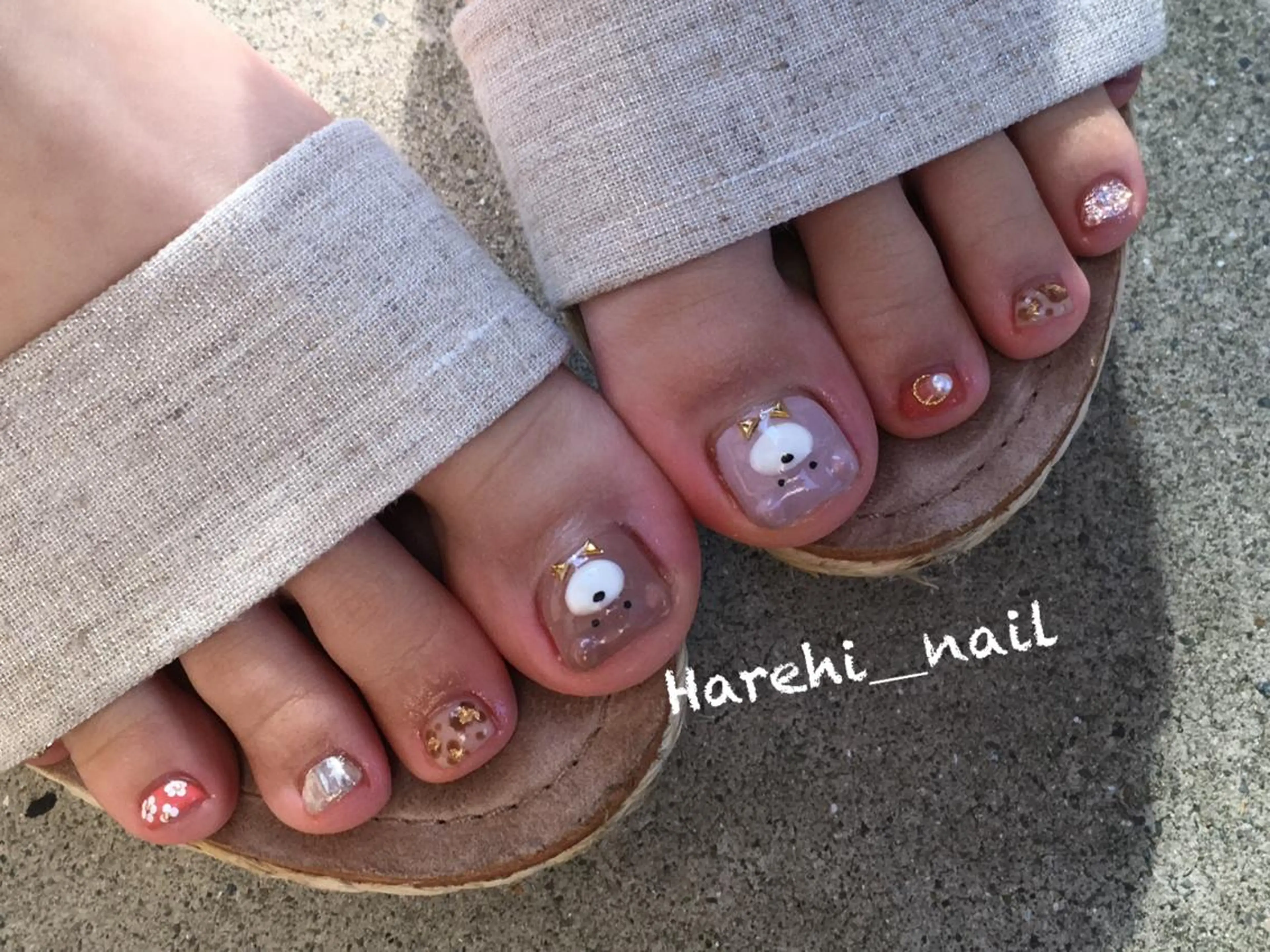 ネイル フットネイル Harehi_ nailのネイルデザイン