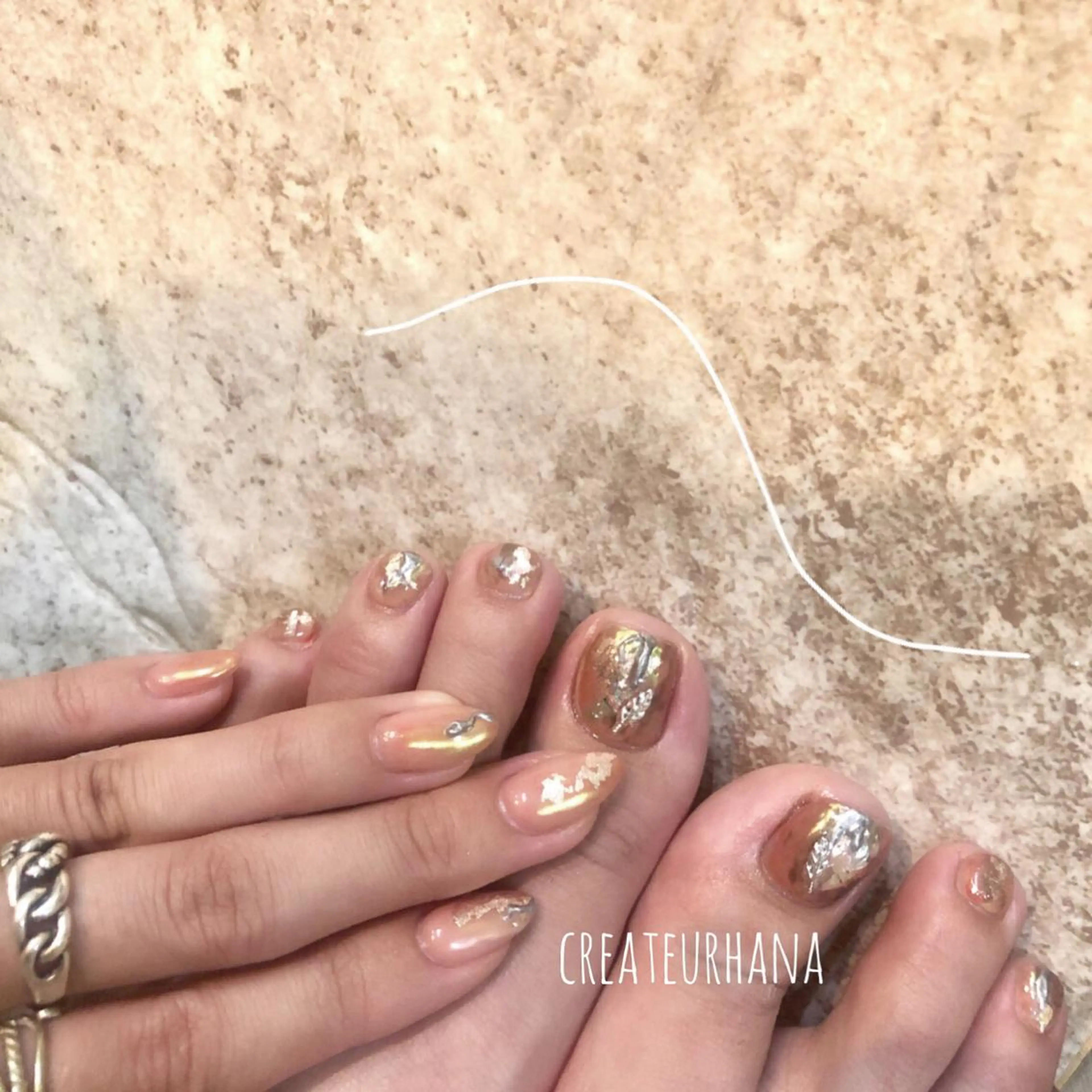 ネイル クレアトゥール華 都賀店所属・三橋 結菜のネイルデザイン