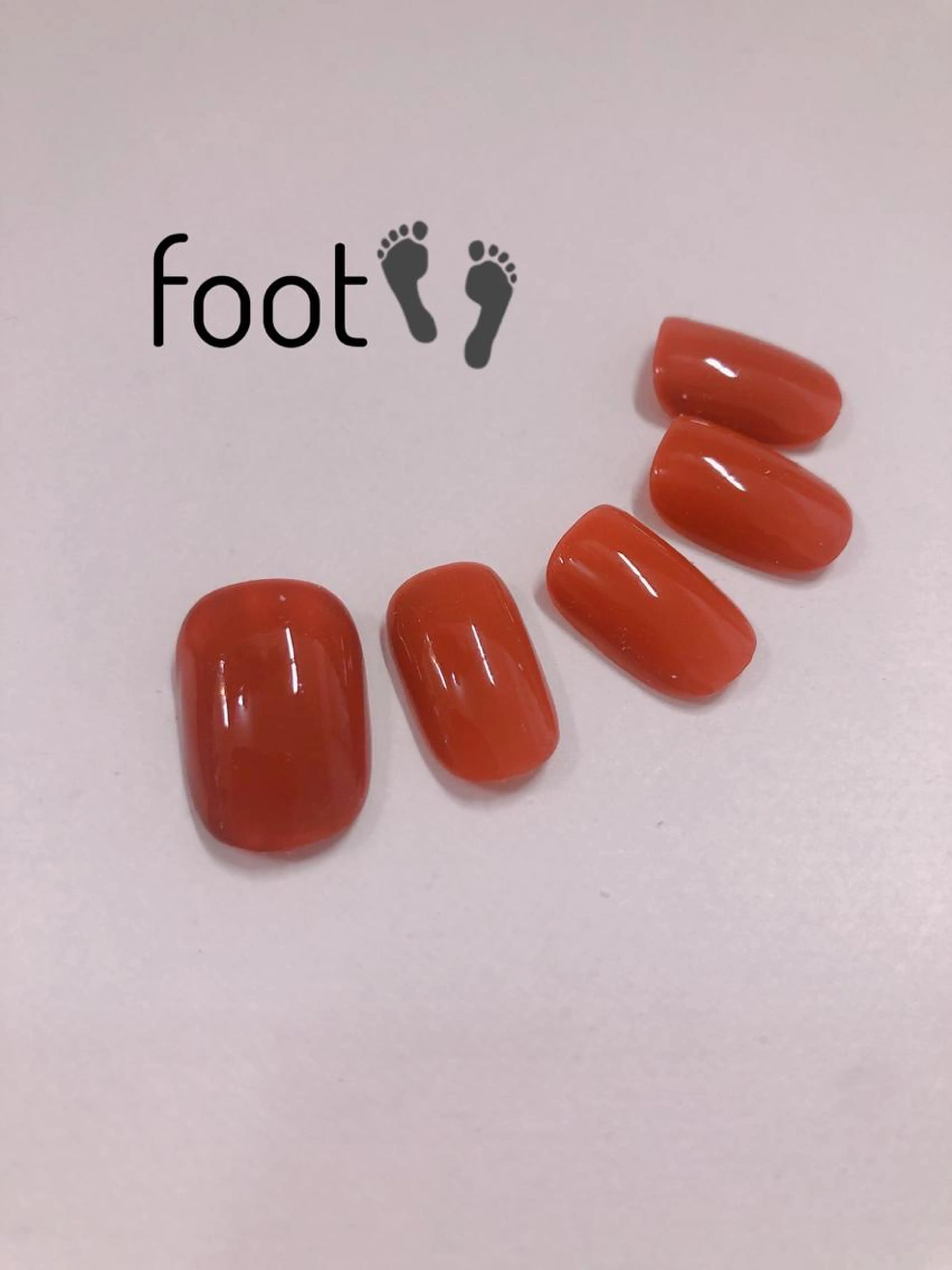 【フット】オフ込み　ワンカラーの写真