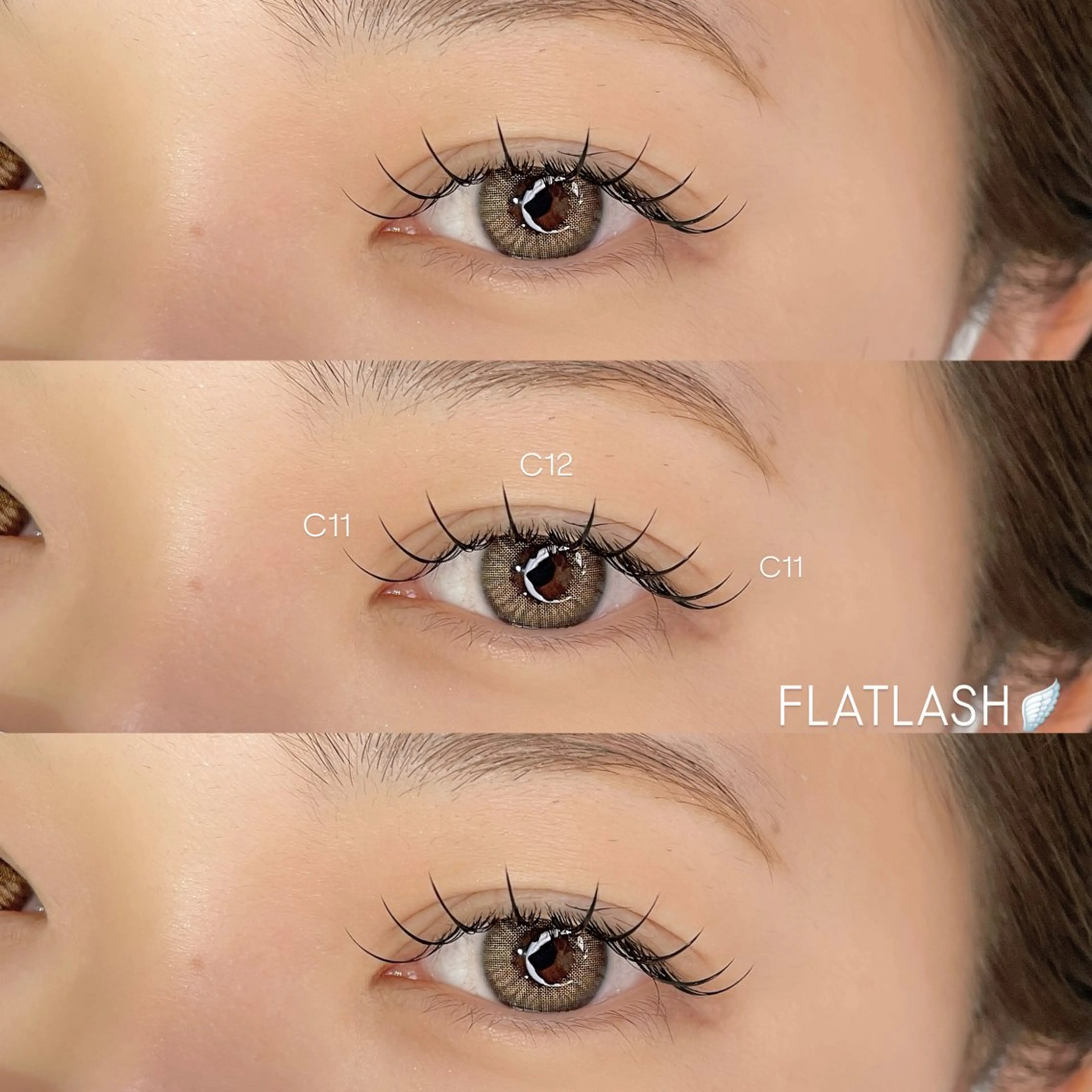 マツエク・マツパ フラットラッシュ マツエク マツパ/マツエク/ haruna🩰のマツエク・マツパデザイン