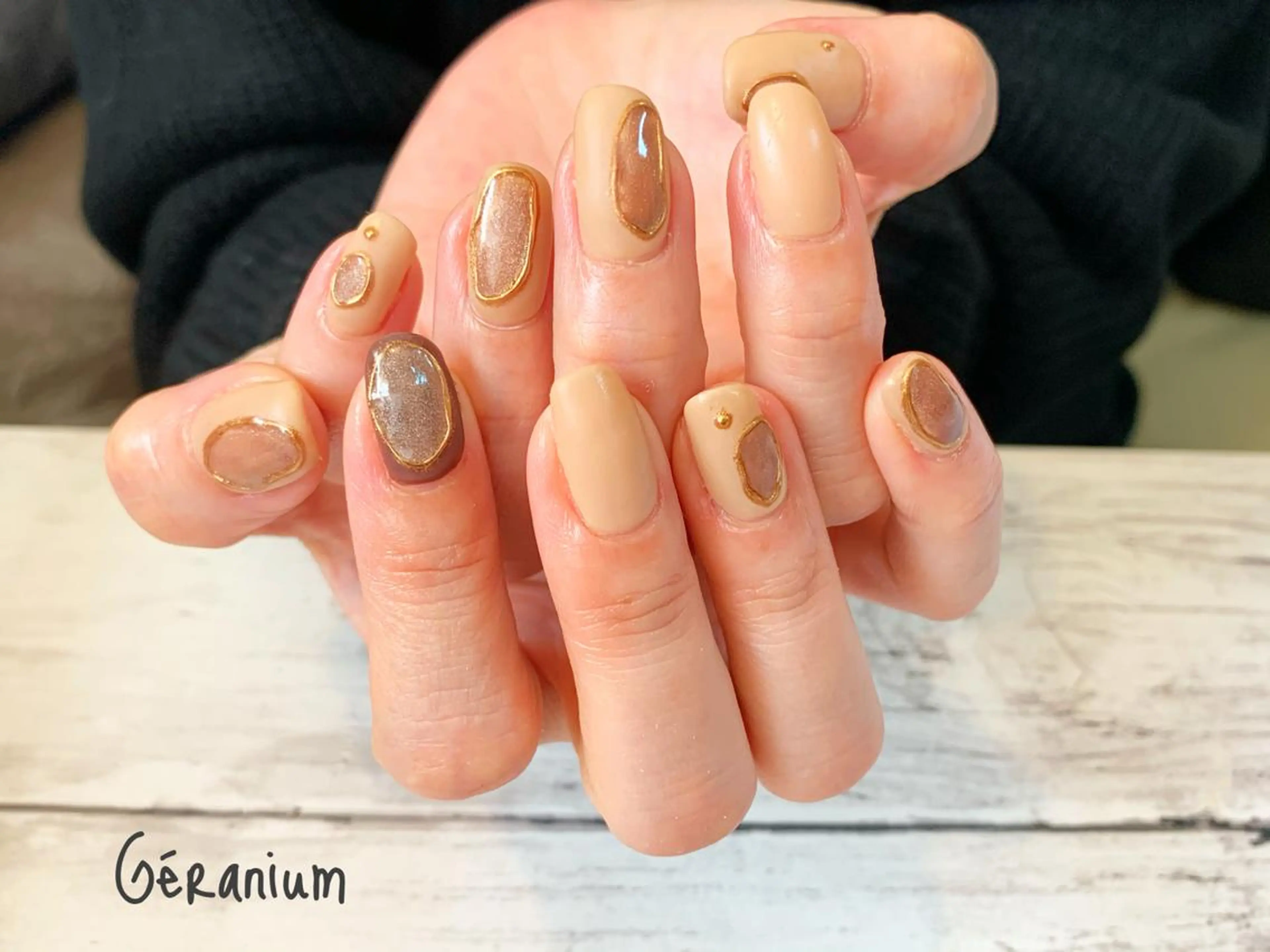 ネイル ハンドネイル GéRanium Harukaのネイルデザイン