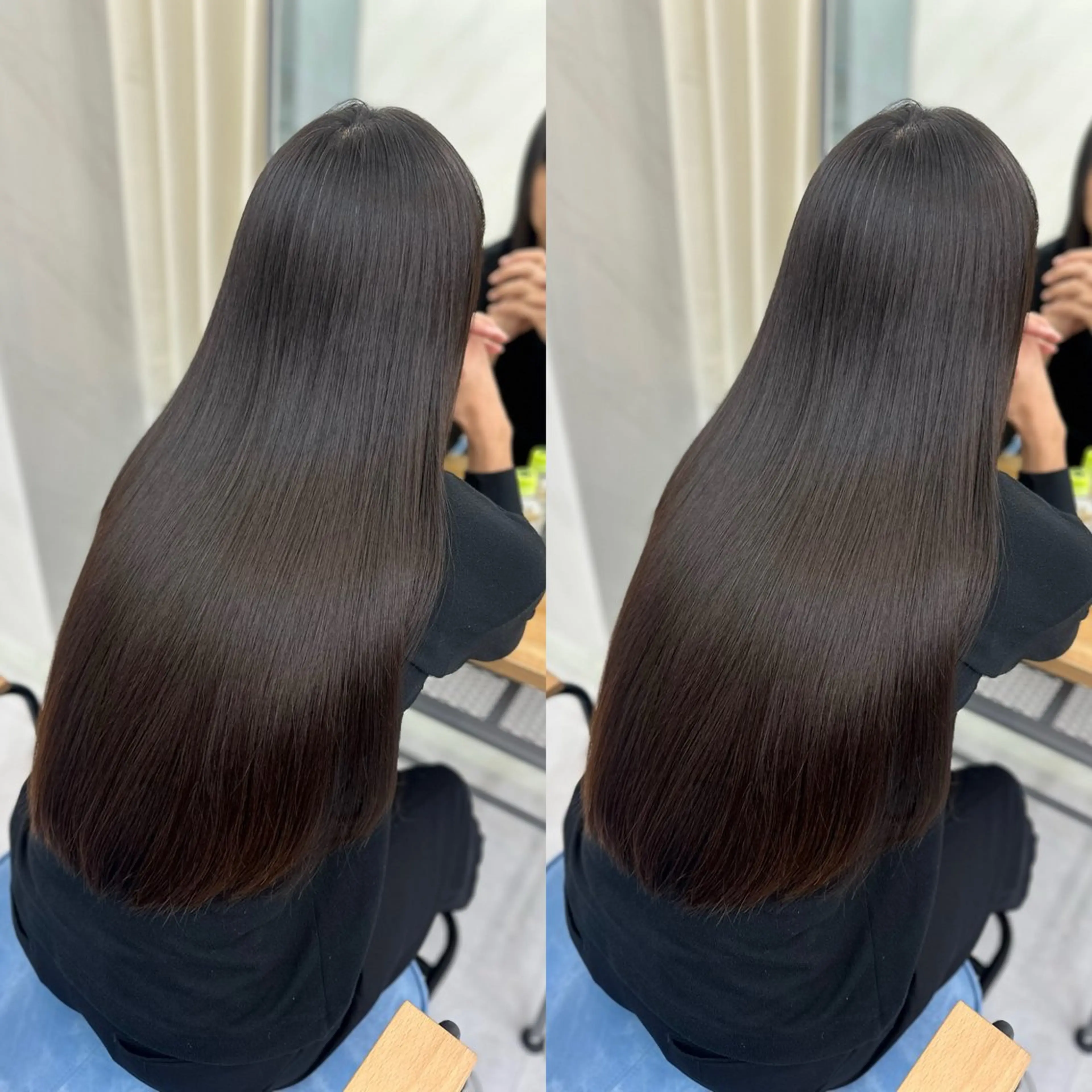 ロング カラー 髪質改善 縮毛矯正 トリートメント 酸性ストレート 酸熱トリートメント ヘアカラー トリートメント 縮毛矯正/髪質改善/ レイヤー代々木/木下のヘアスタイル