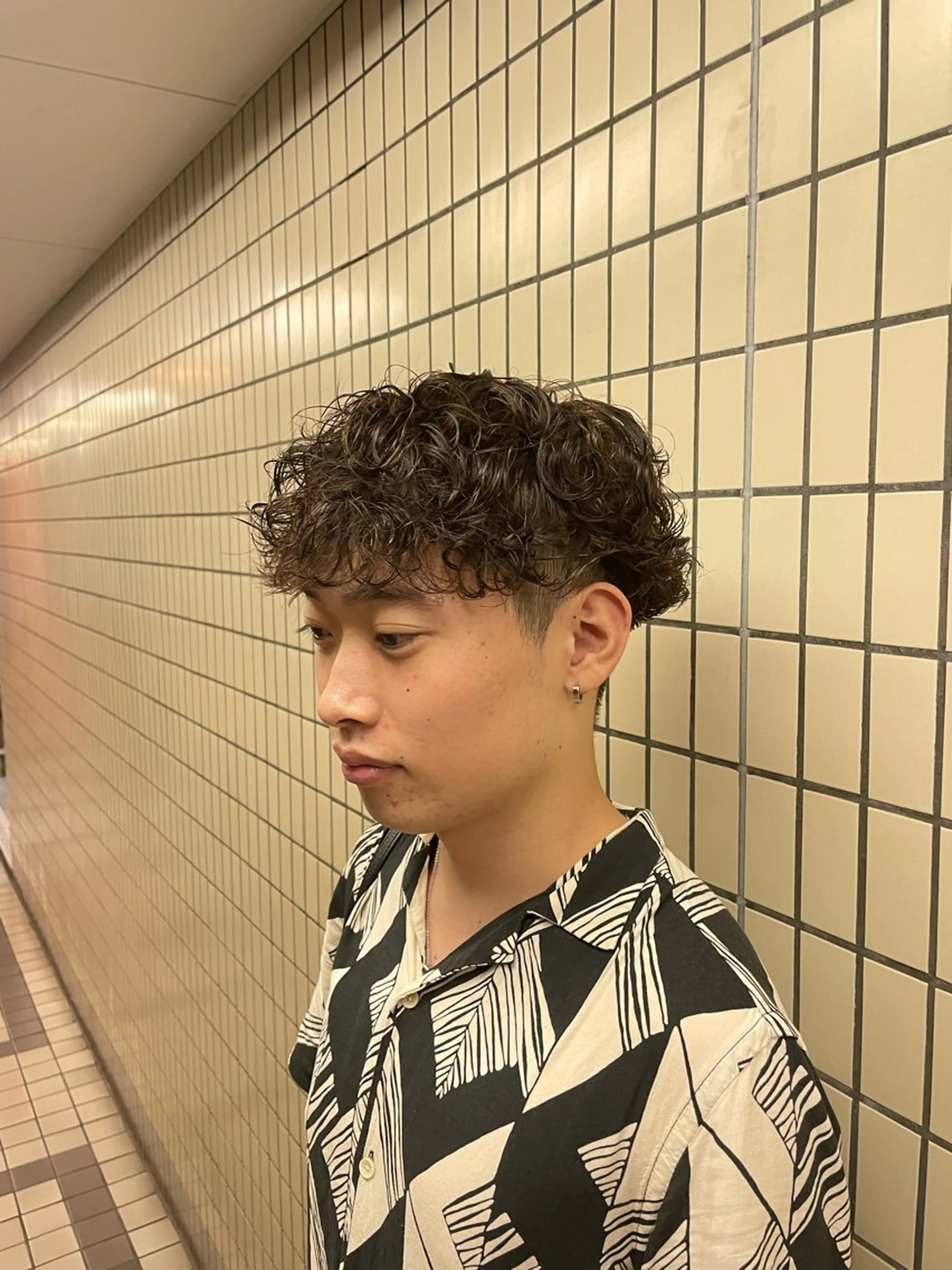 パーマ メンズ KAZUKI新宿 カット　パーマのヘアスタイル