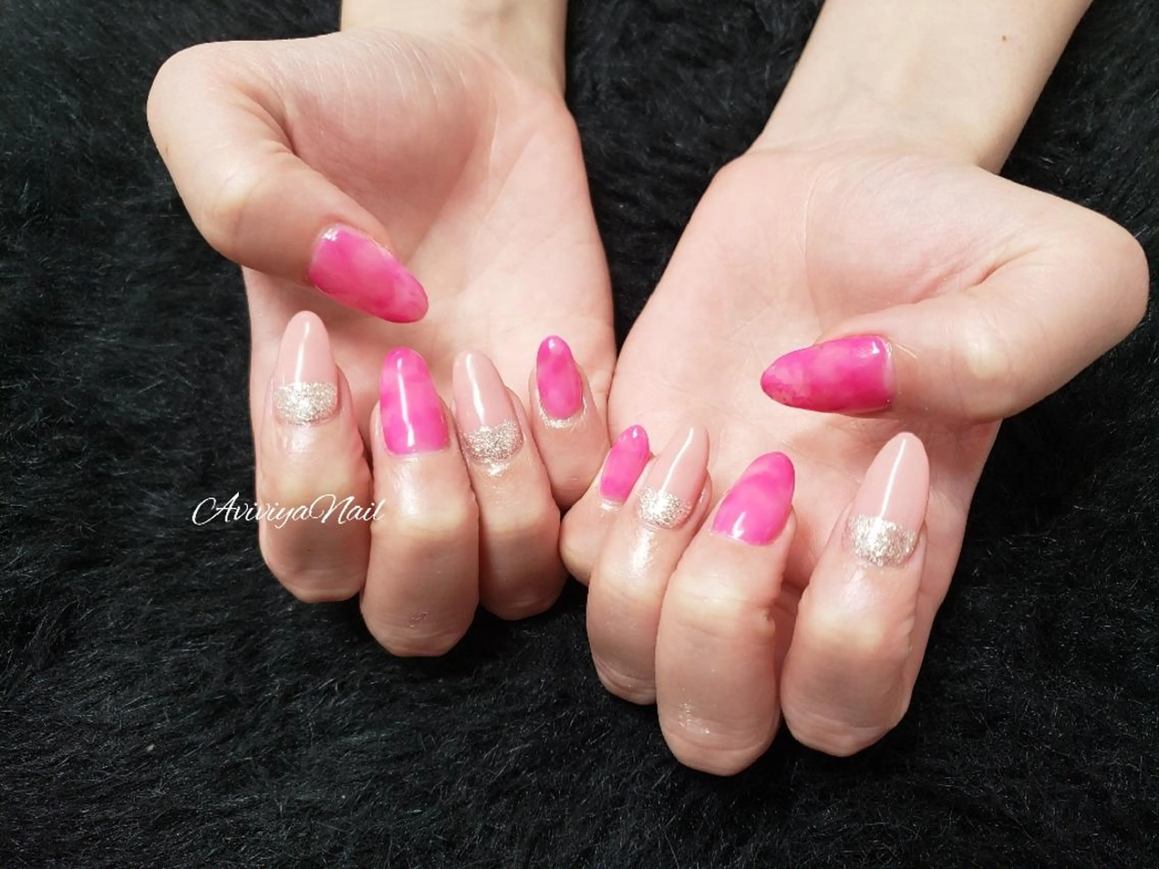 ネイル ピンク AviviyaNail所属・kubo ayaのネイルデザイン
