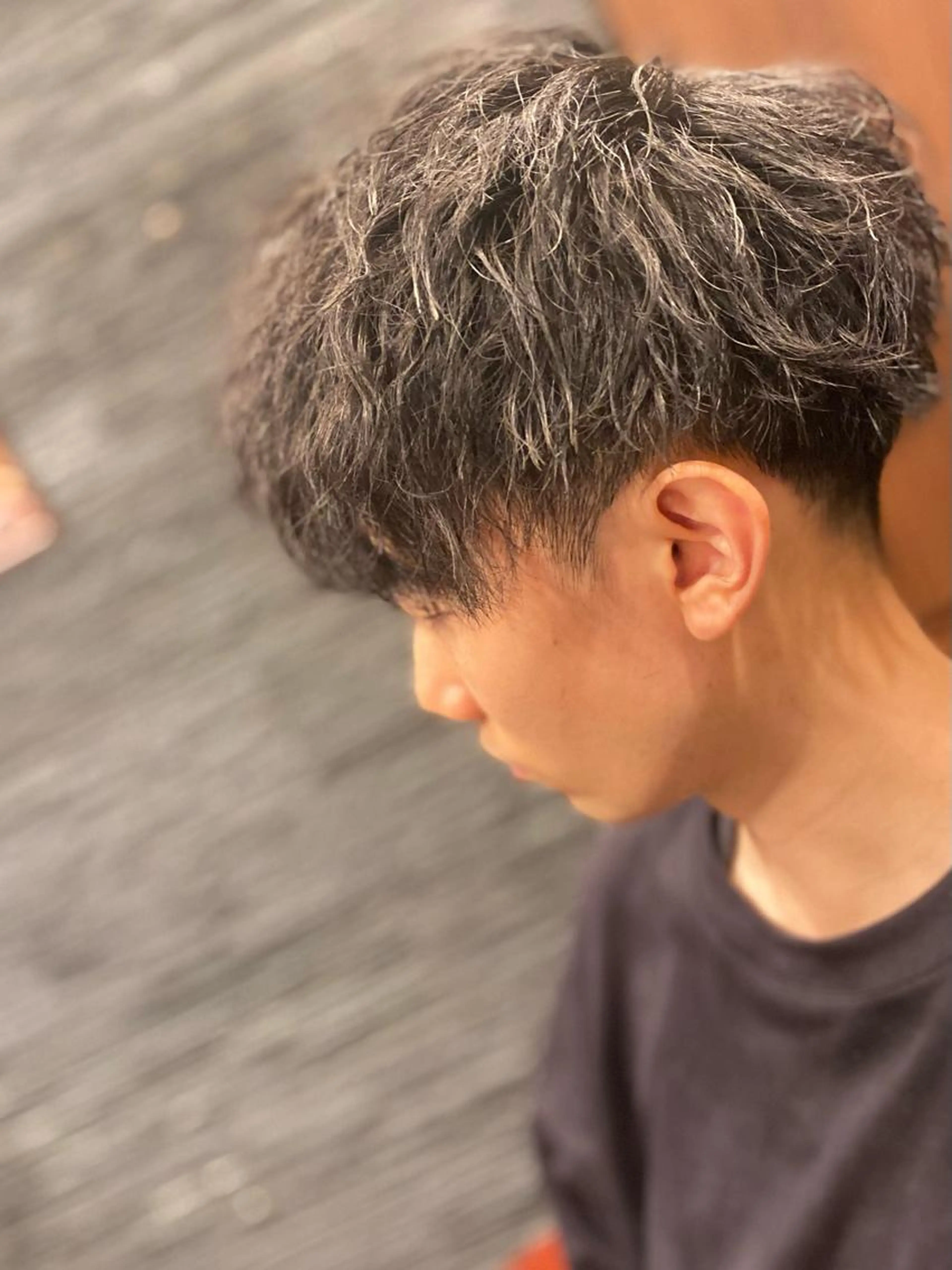 メンズカット&ツイストスパイラルパーマ&セットの写真