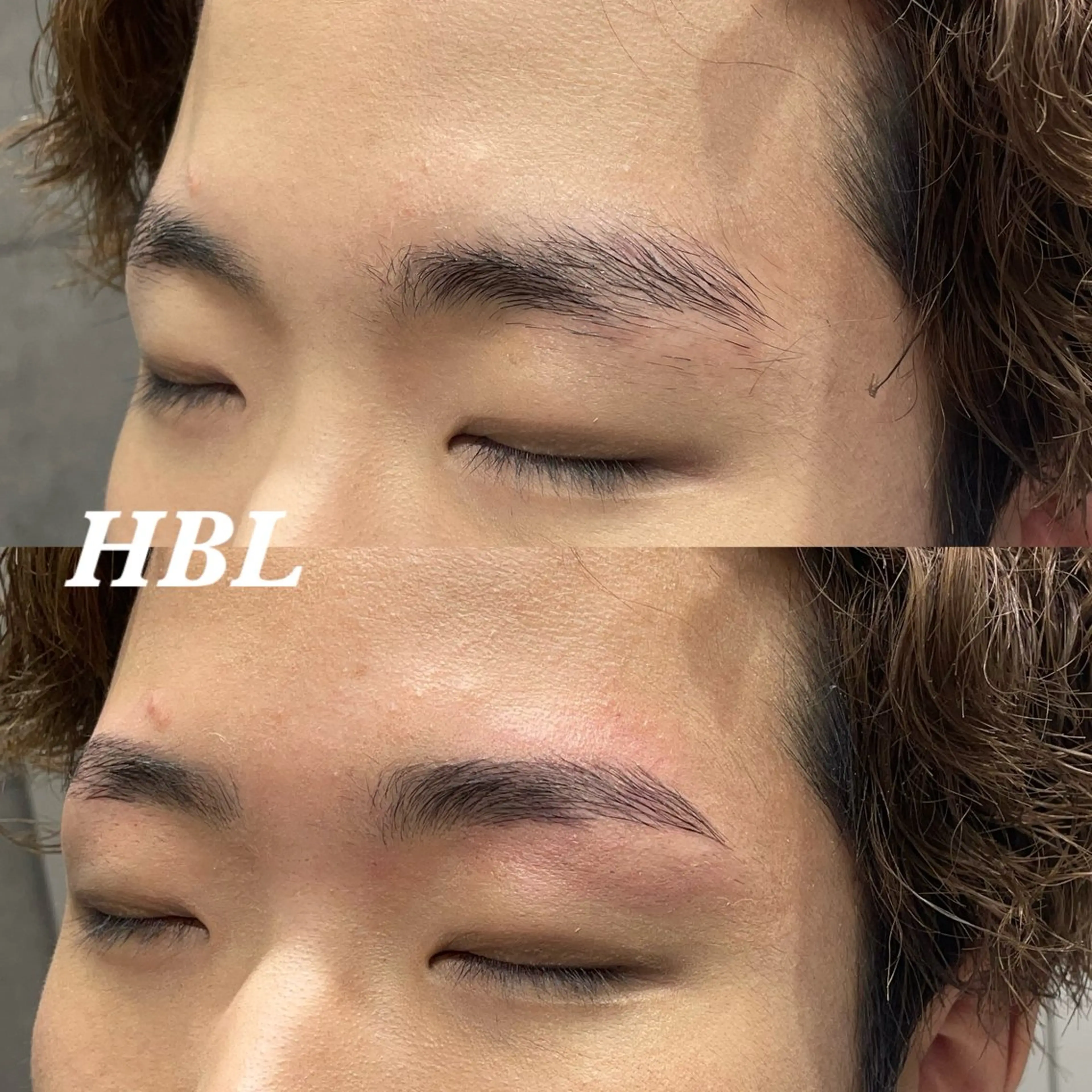 メンズ アイブロウ ハリウッドブロウリフト メンズアイブロウ 眉毛ワックス脱毛 暖色/ハイトーン/ カラー/HBLのヘアスタイル