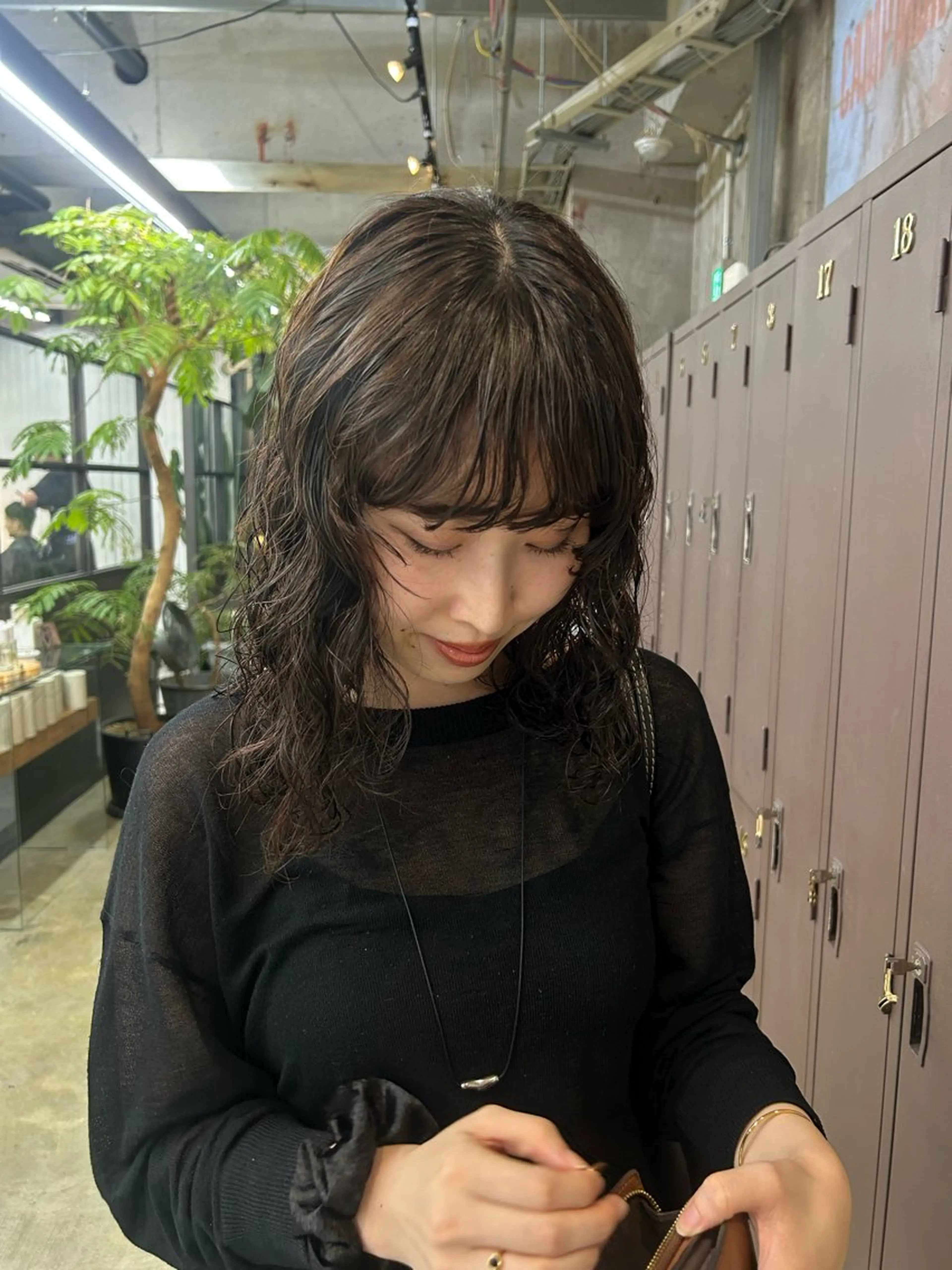 セミロング カット ヘアカラー パーマ 伊藤ほのか /パーマ/ショートのヘアスタイル