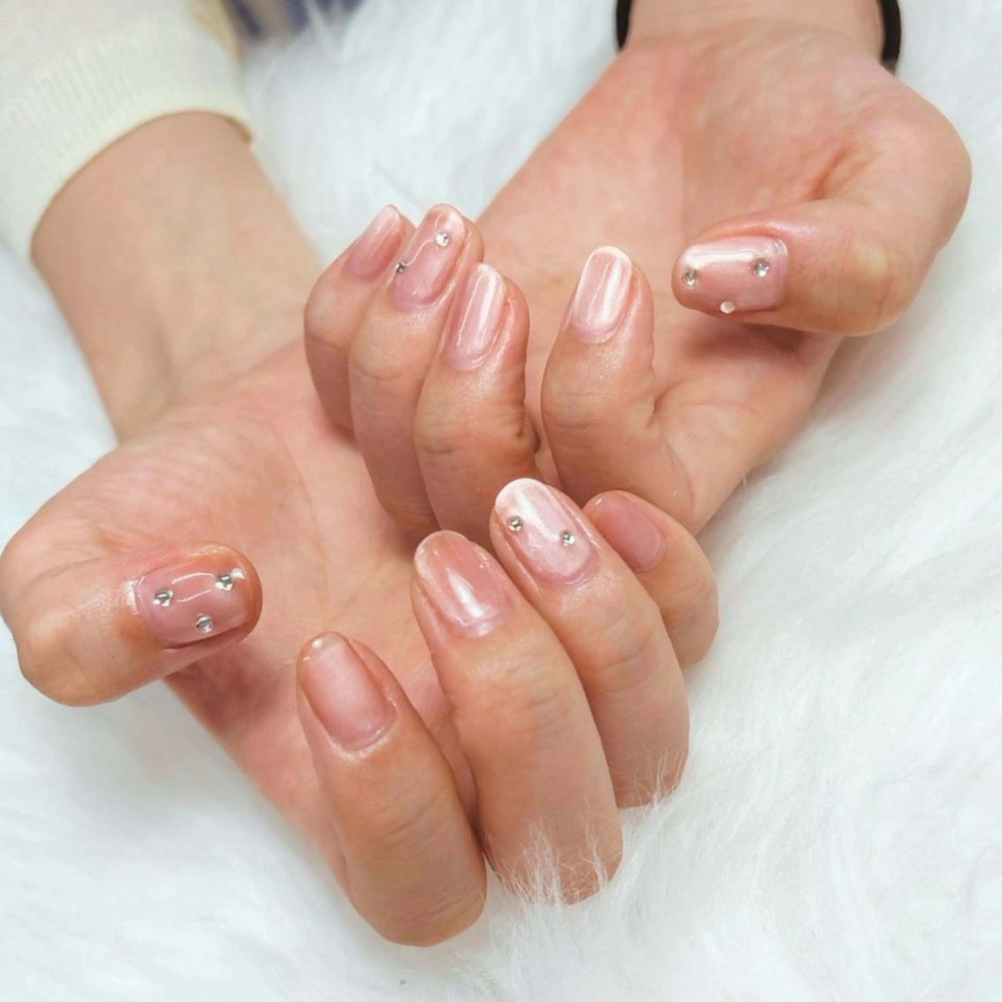 【ハンドネイル】マグネットワンカラー◆付替オフ無料 ¥3850の写真