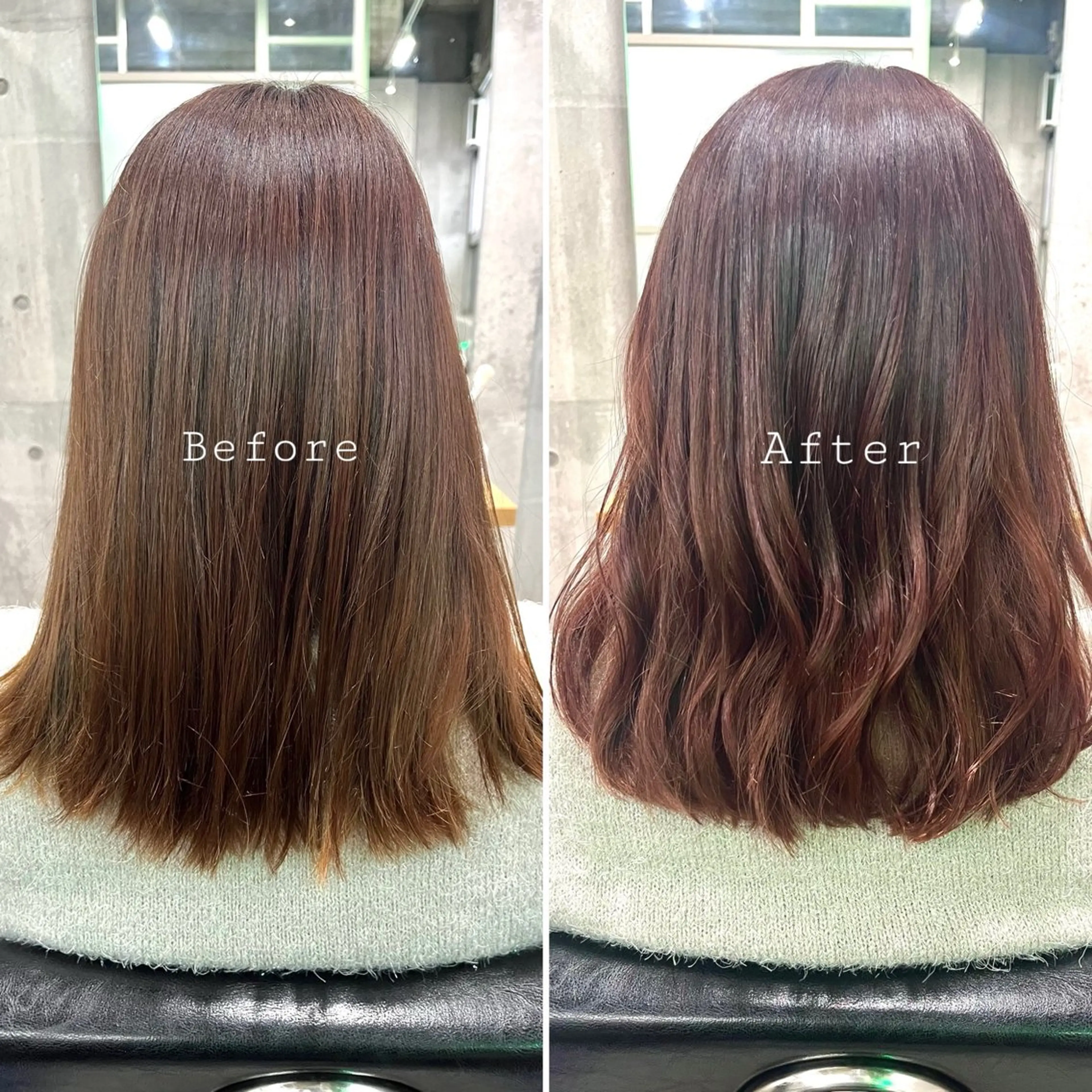 ミディアム カラー ヘアカラー トリートメント 🤲ヘッドスパ🤲 たにぐちあつし🤲のヘアスタイル