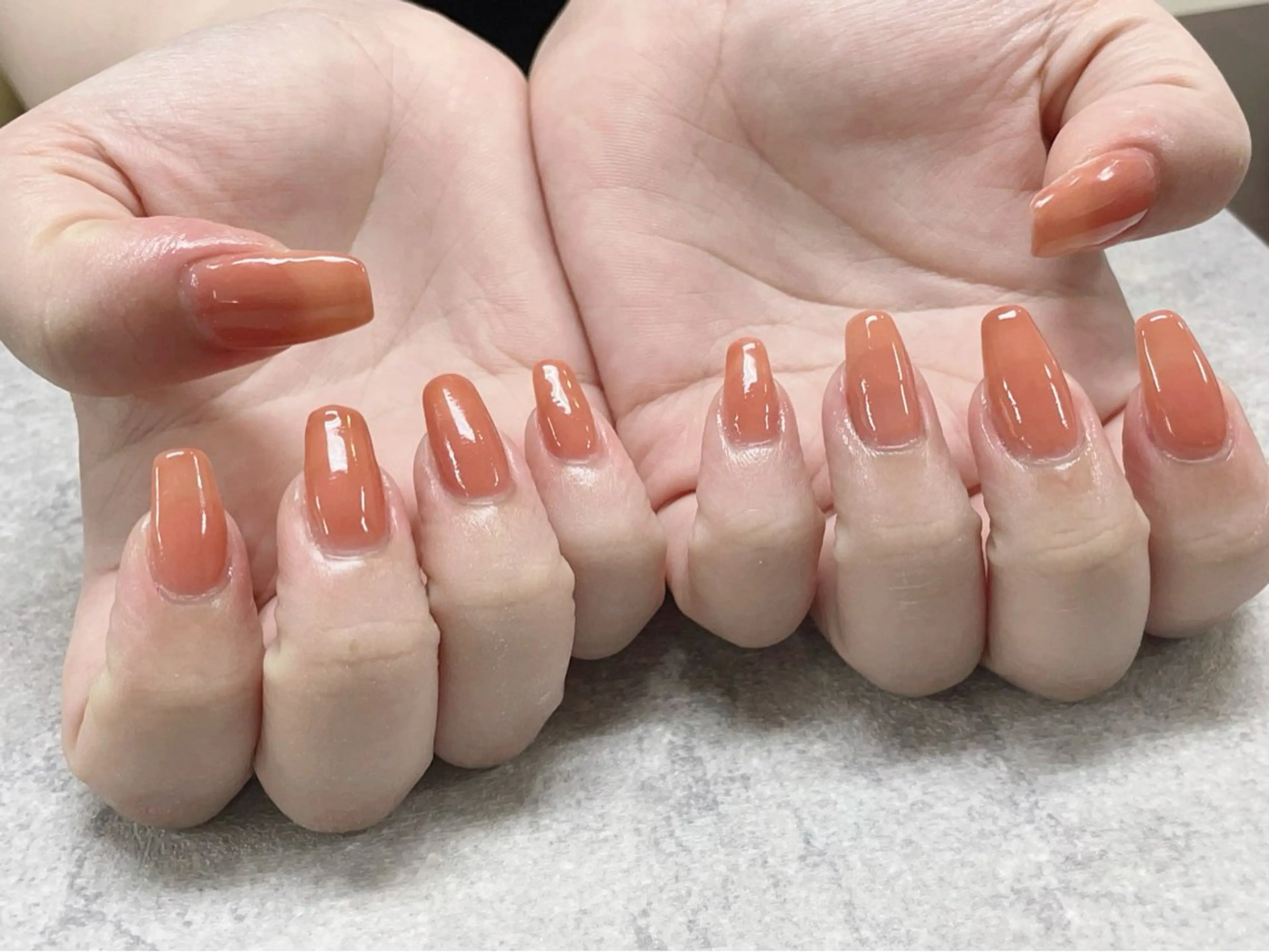 ネイル ワンカラーネイル clear yayoiのネイルデザイン