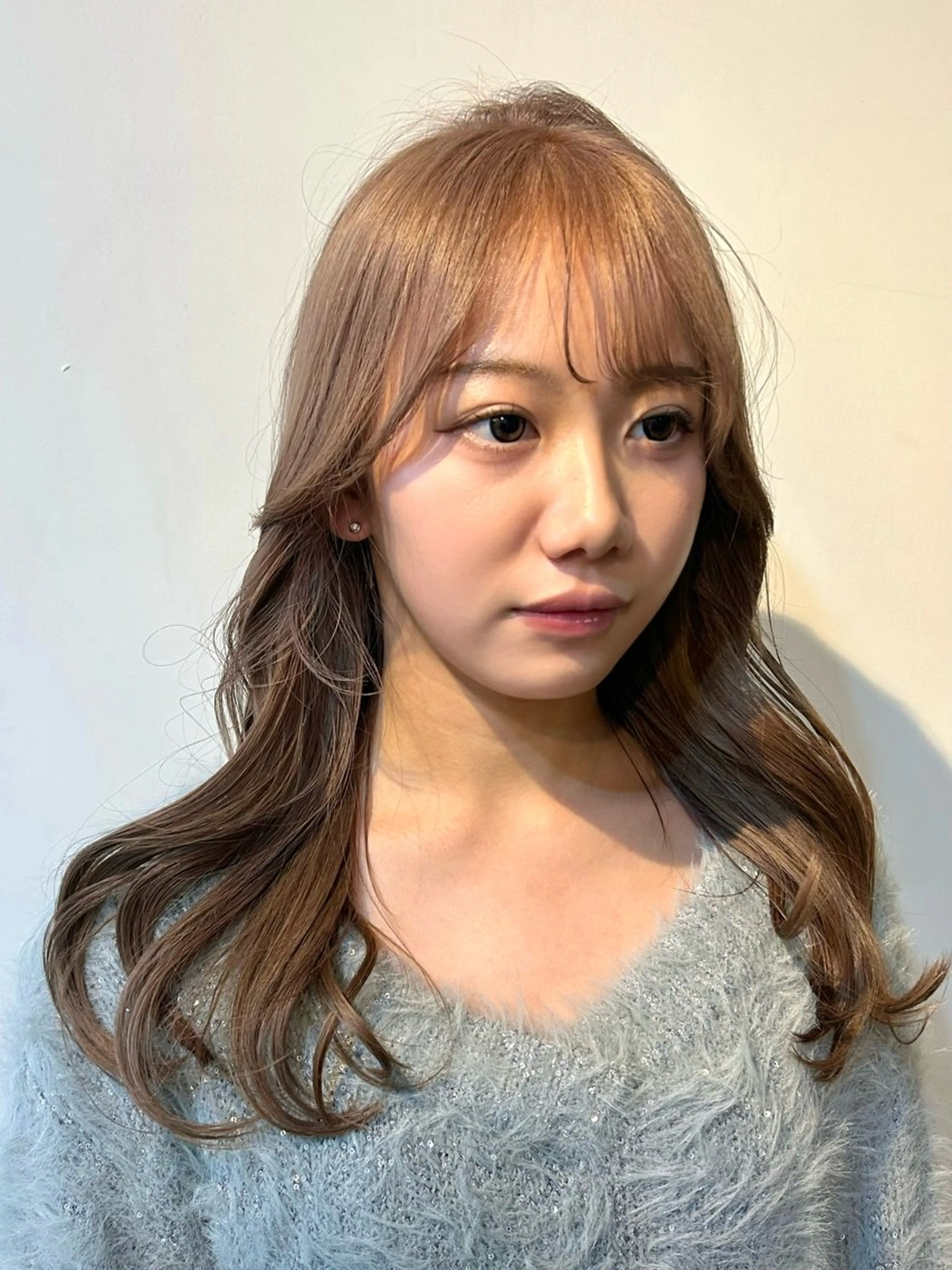 ロング カット ヘアカラー ✂韓国レイヤー 🦋みやび🪽のヘアスタイル