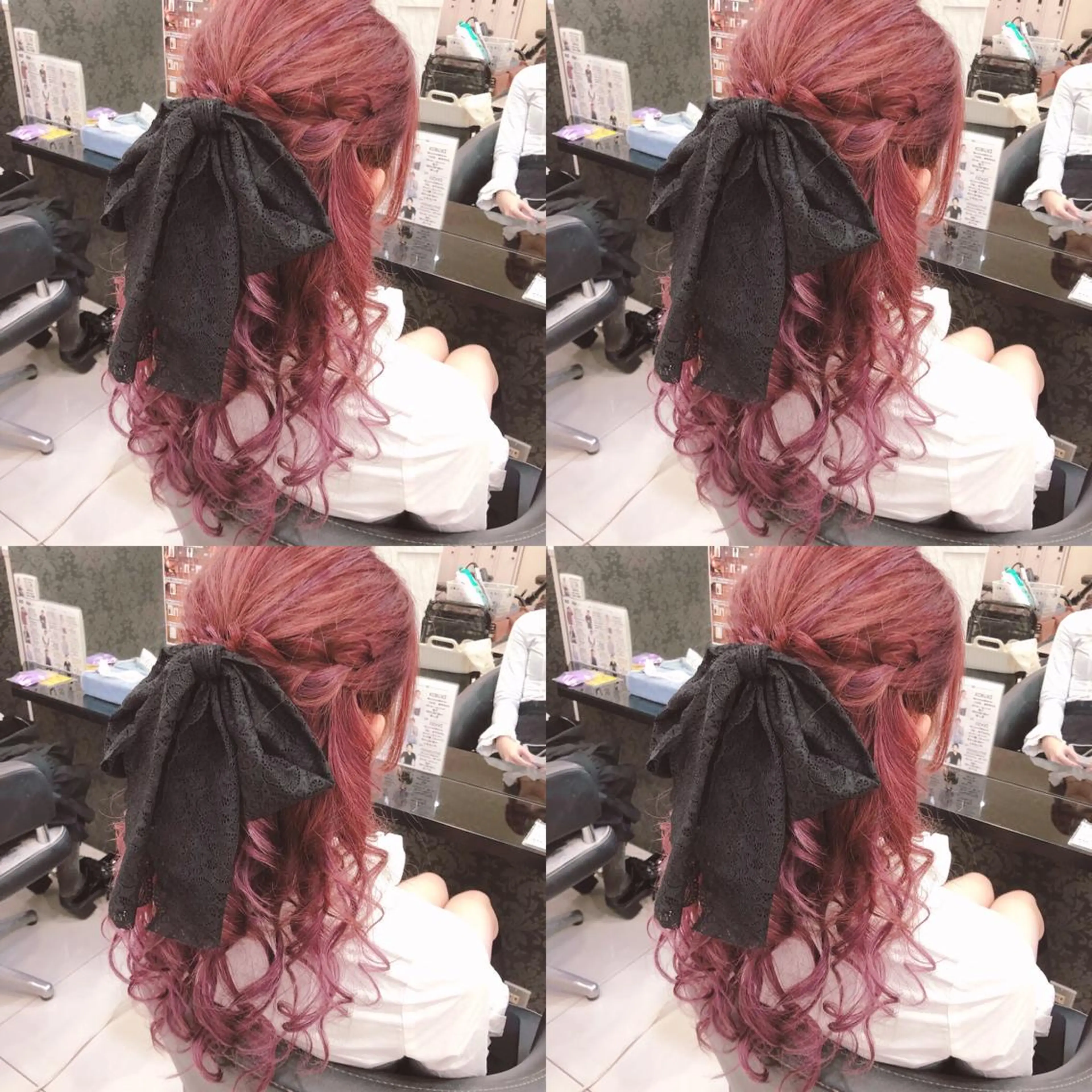 ロング ヘアアレンジ ハーフアップ ヘアセット 🌷MAYU 🌷のヘアスタイル