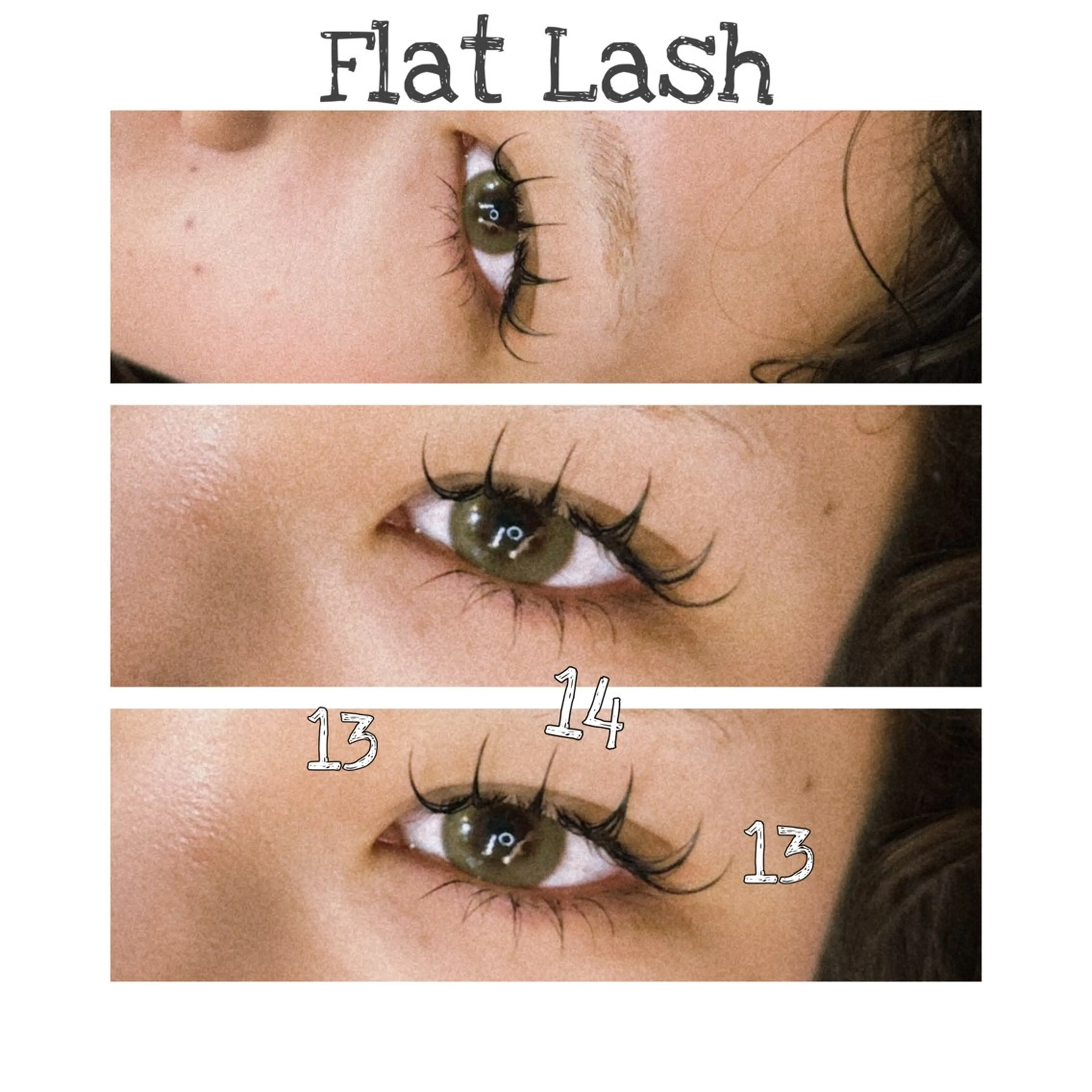 🩶束感🩶フラットラッシュ80本の写真