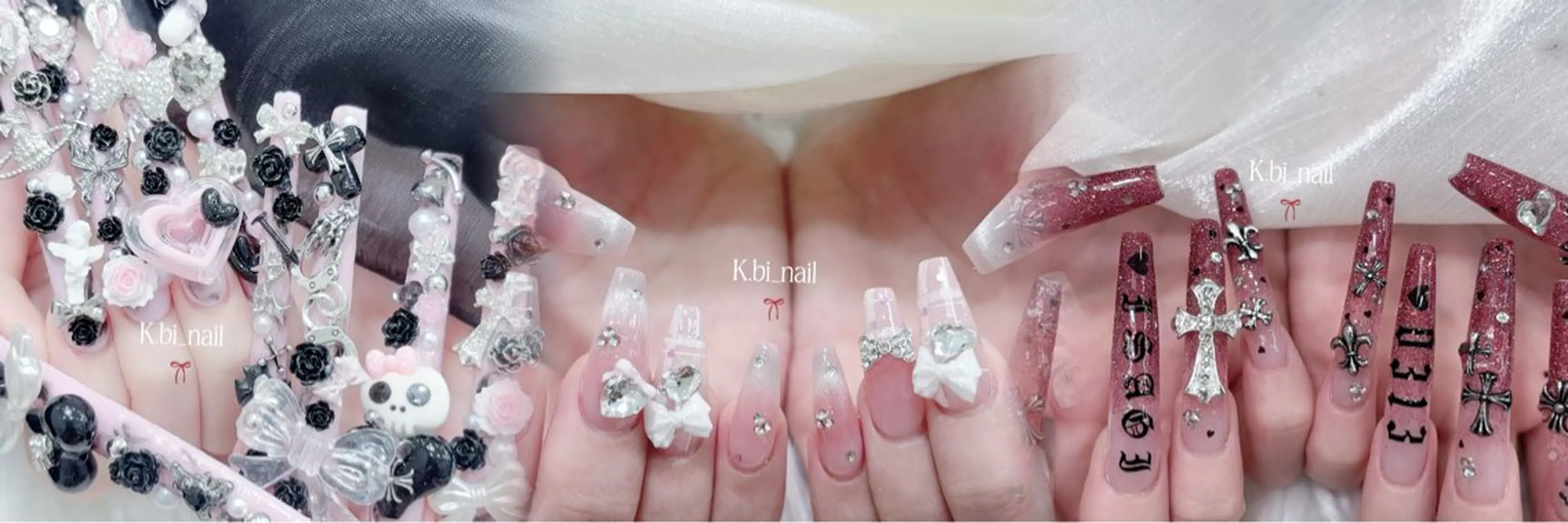 ネイル 成人式 ハンドネイル K.bi_nailsalon所属・K.bi_nail ネイル長さ出し専門店のネイルデザイン
