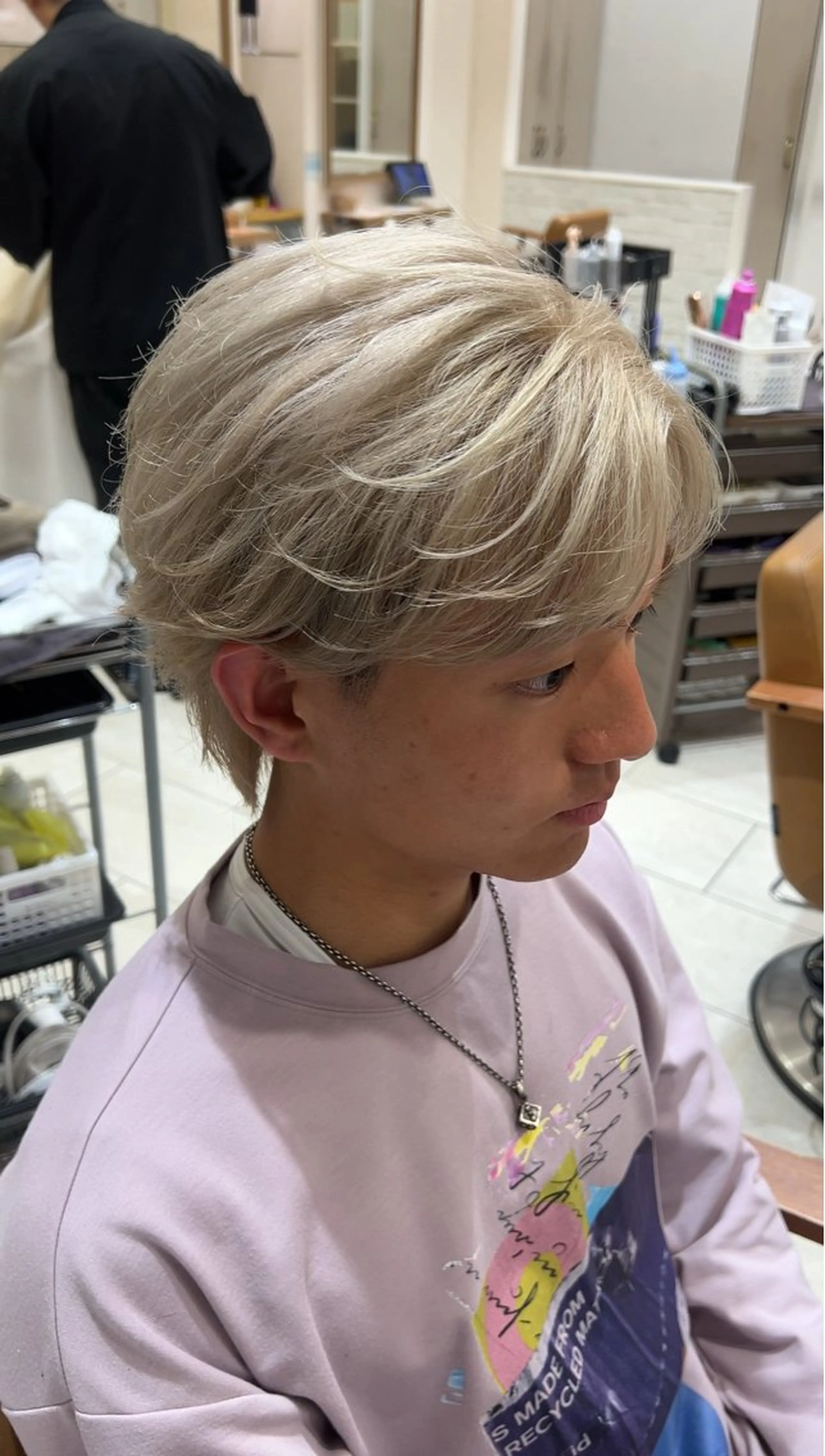 カラー メンズ カット ヘアカラー ハイトーン特化🫧 Yuseiのヘアスタイル