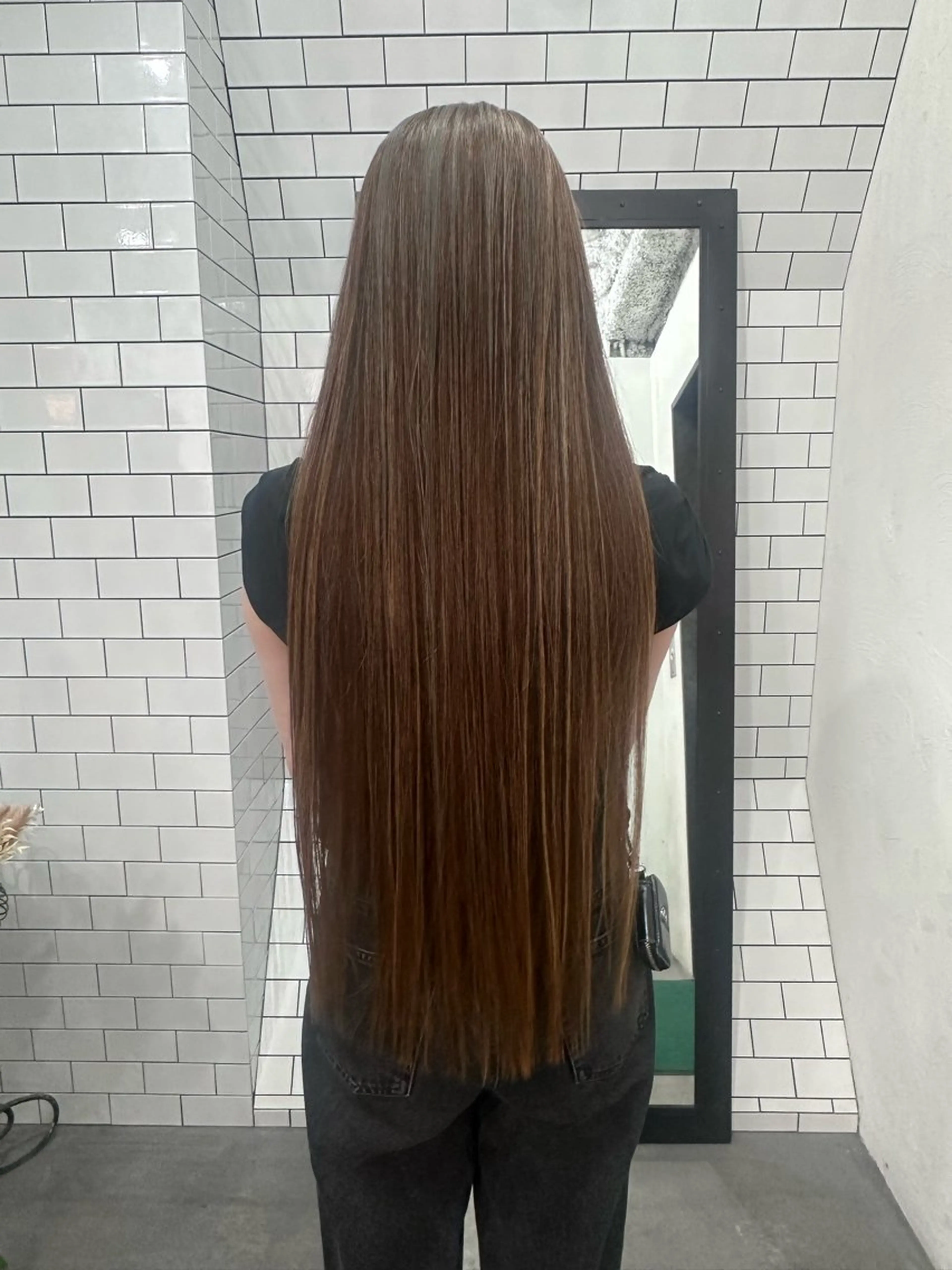 ロング カット ヘアカラー トリートメント 妙見 知洋のヘアスタイル