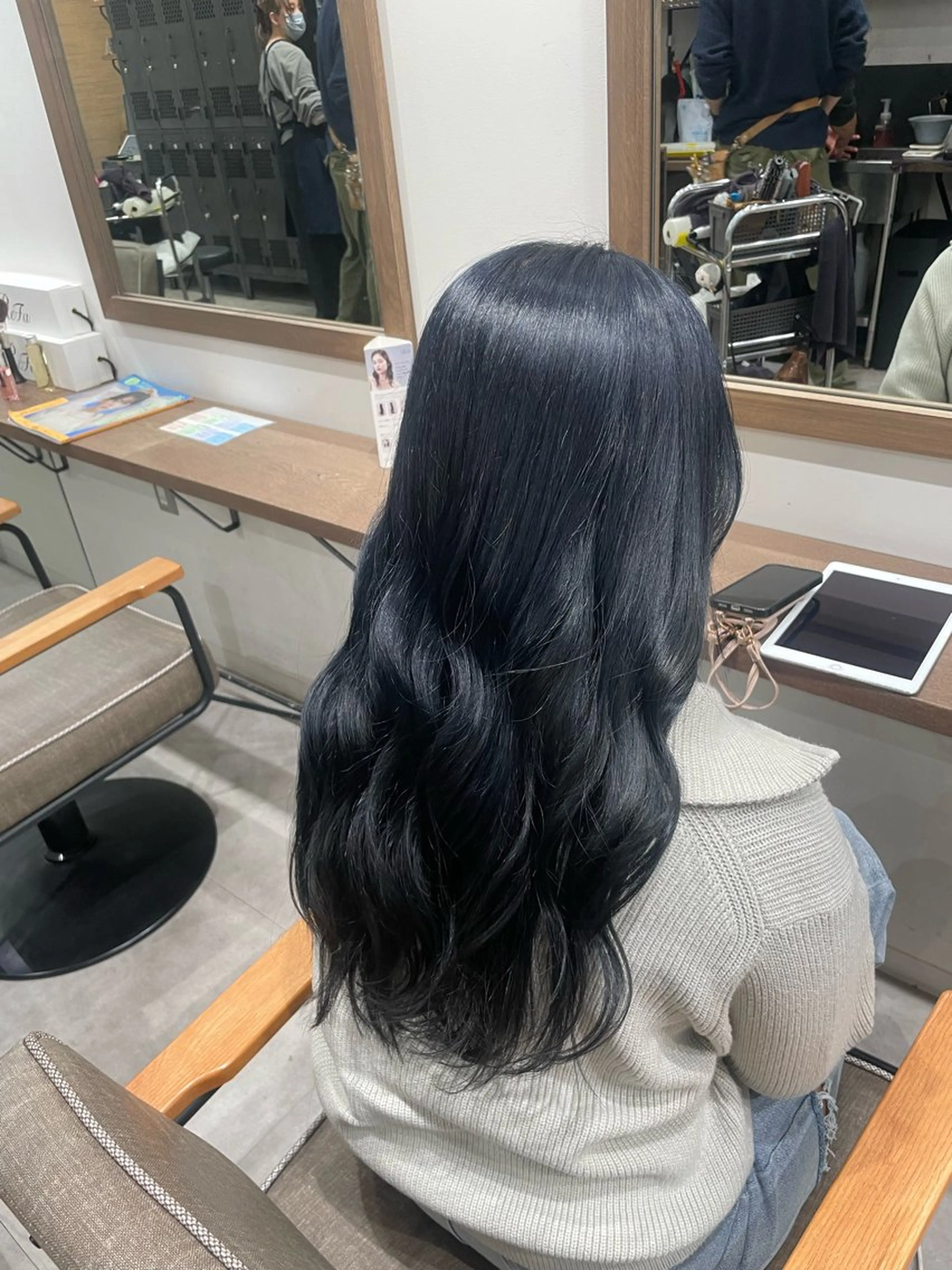 ロング ルナ💎ブリーチ 推しカラー💎名駅のヘアスタイル