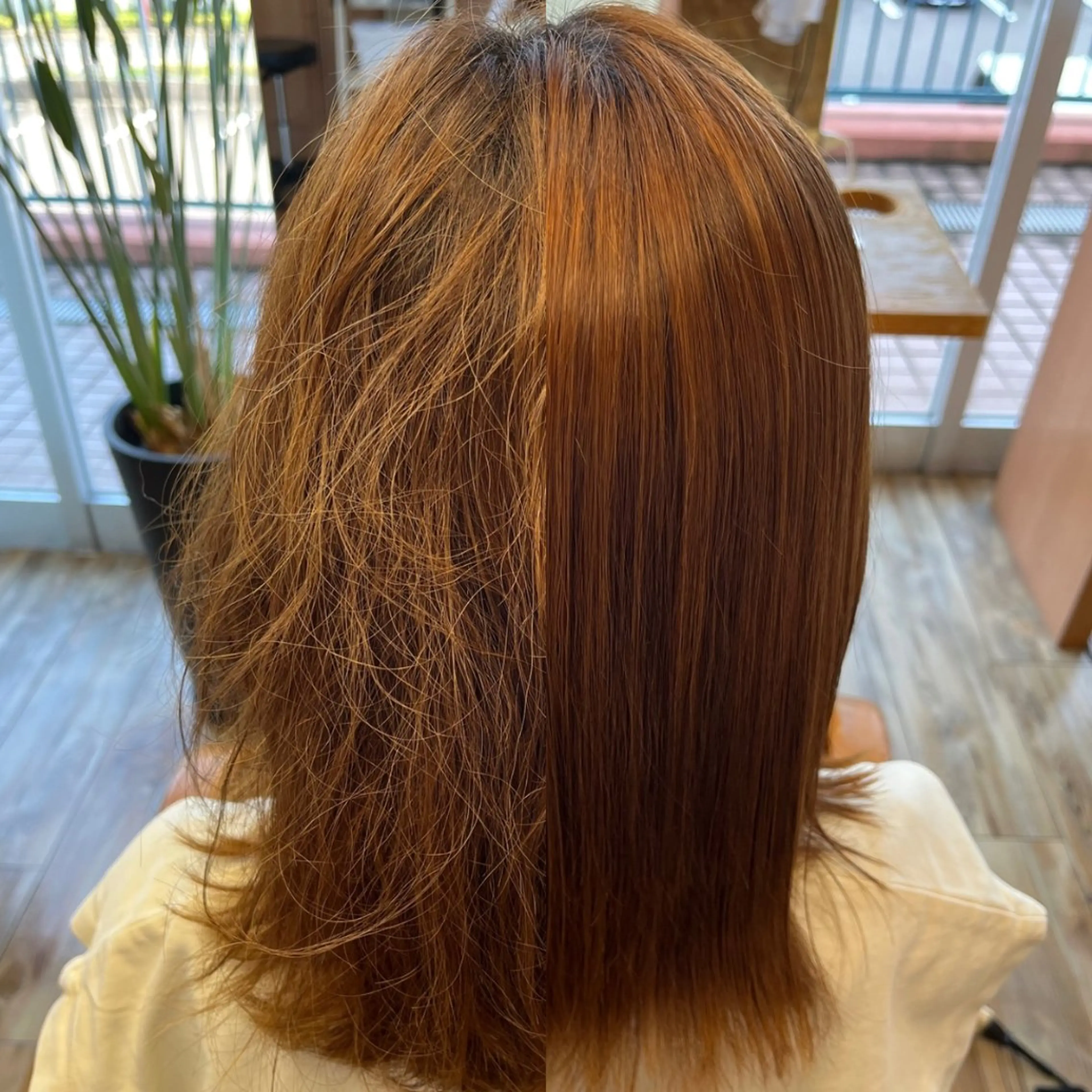 ミディアム ミディアムパーマ 伸ばしかけ ブランシェOS桃花台所属・寺田 和則のヘアスタイル