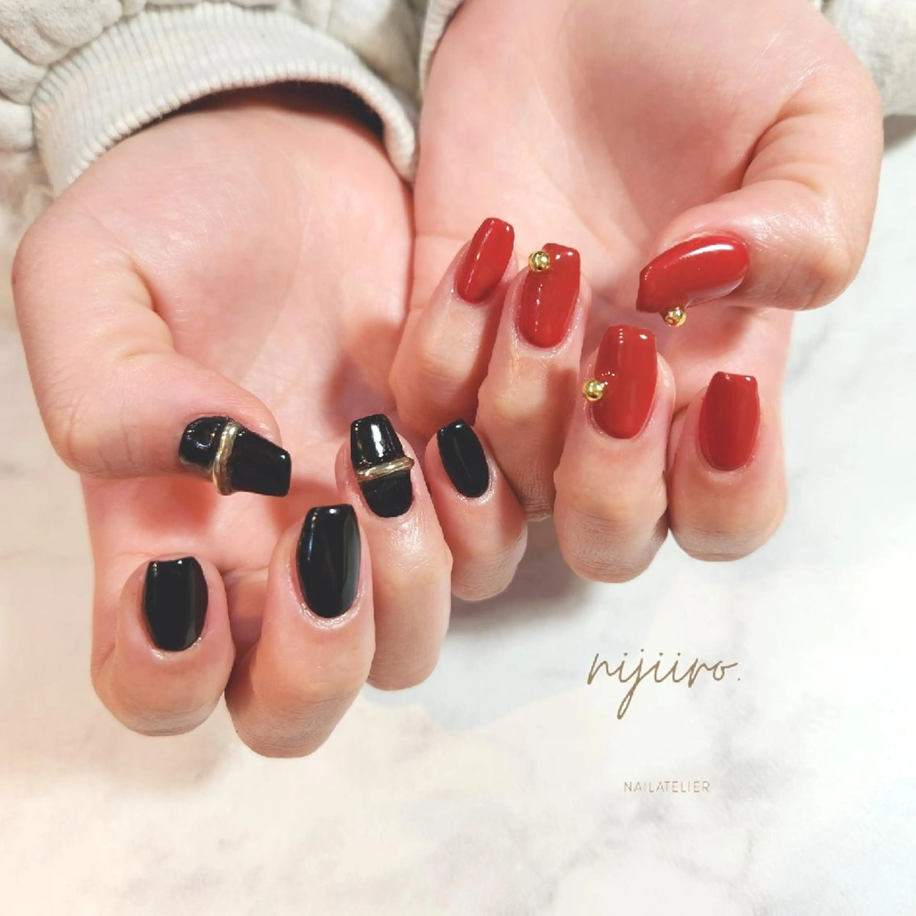 ネイル ハンドネイル nailatelier nijiiro.所属・nijiiro🌈 サトウのネイルデザイン