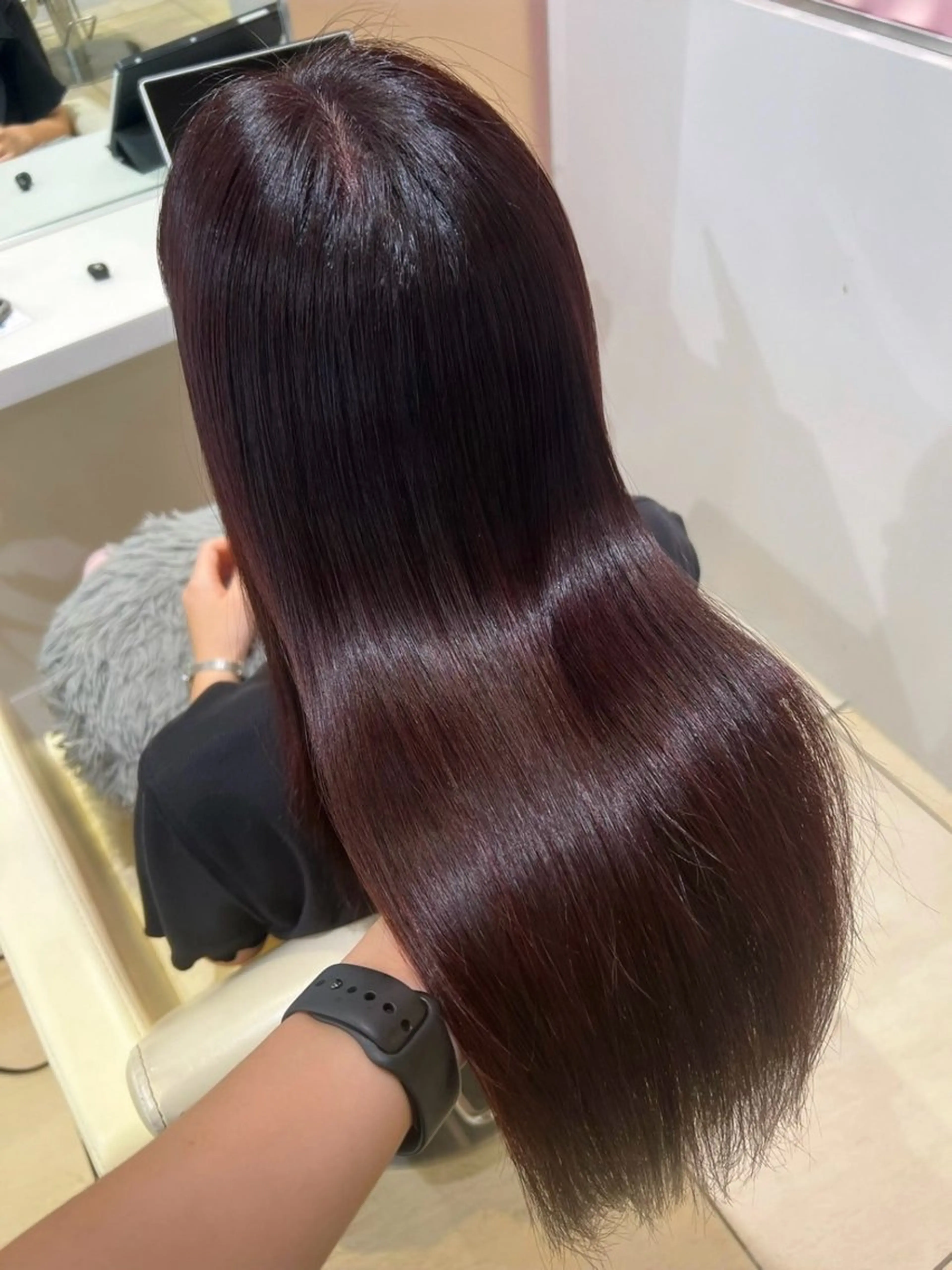 ロング カラー ヘアカラー トリートメント 🐈‍⬛カチモリ/暖 色/𝐌𝐢𝐤𝐮のヘアスタイル