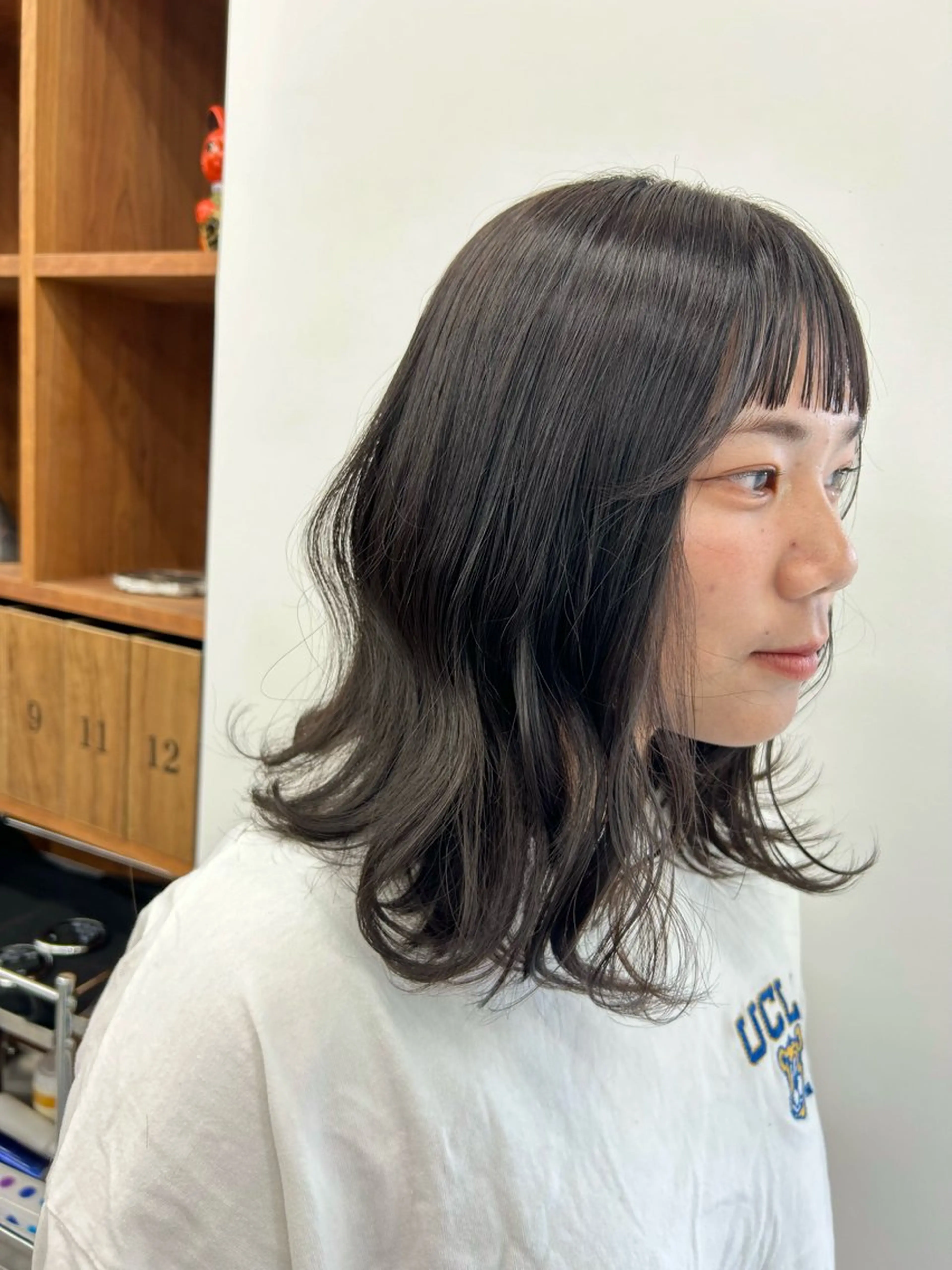 カラー 透明感カラー 藤原 あかりのヘアスタイル