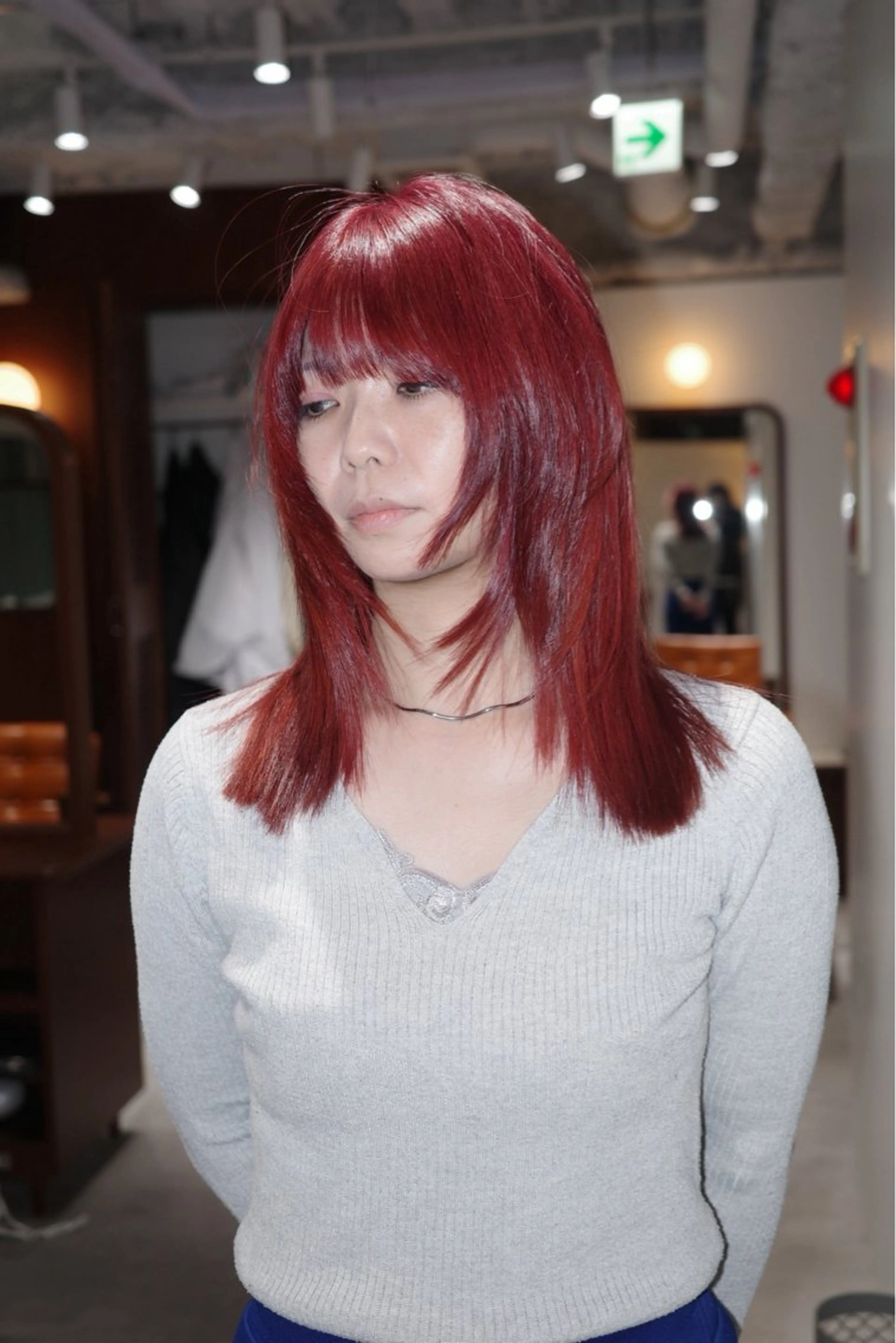 ロング カラー ヘアアレンジ カット ヘアカラー トリートメント opus 店長大和 レイヤー/赤み消しのヘアスタイル