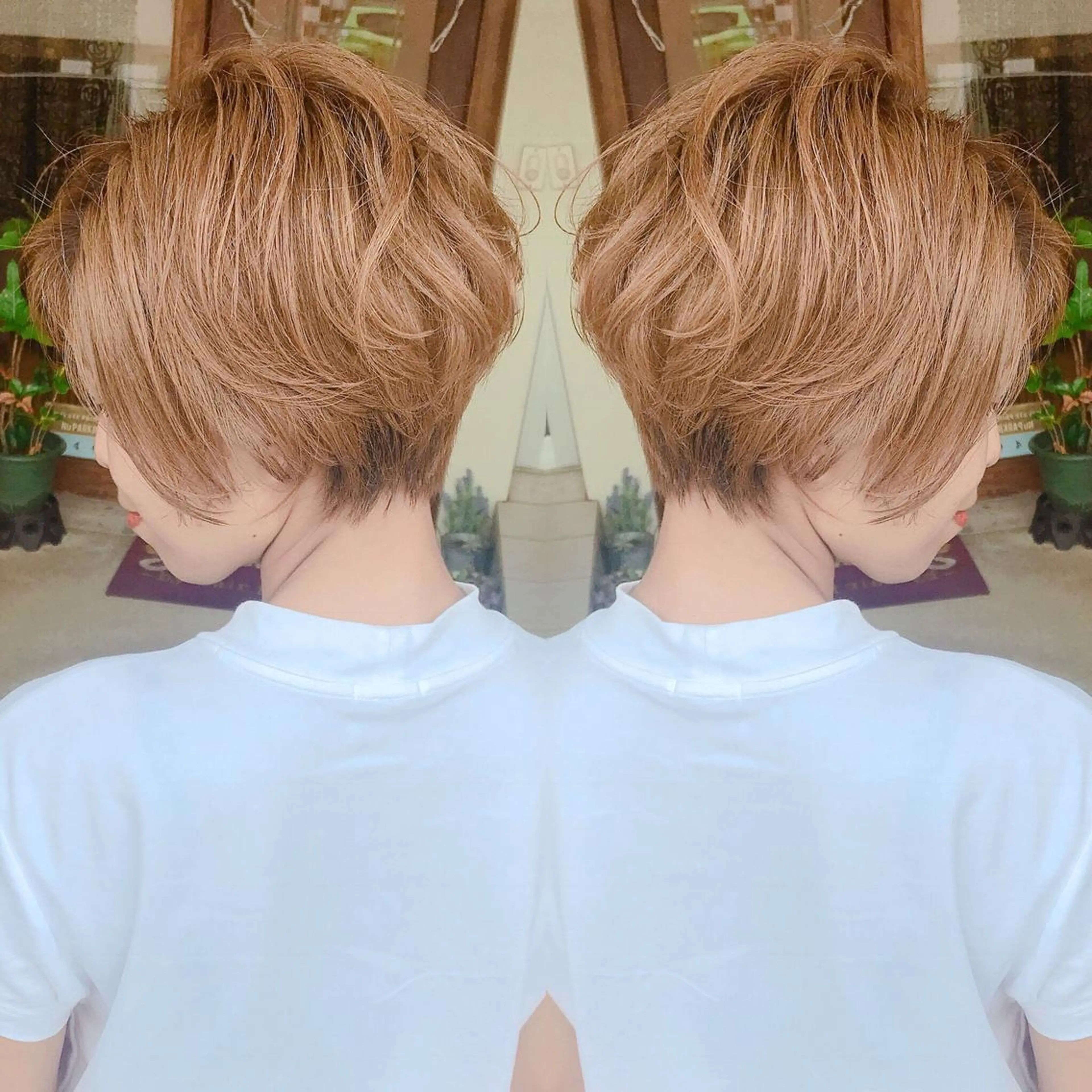 ミディアム カラー ハイトーンカラー grand juteのヘアスタイル