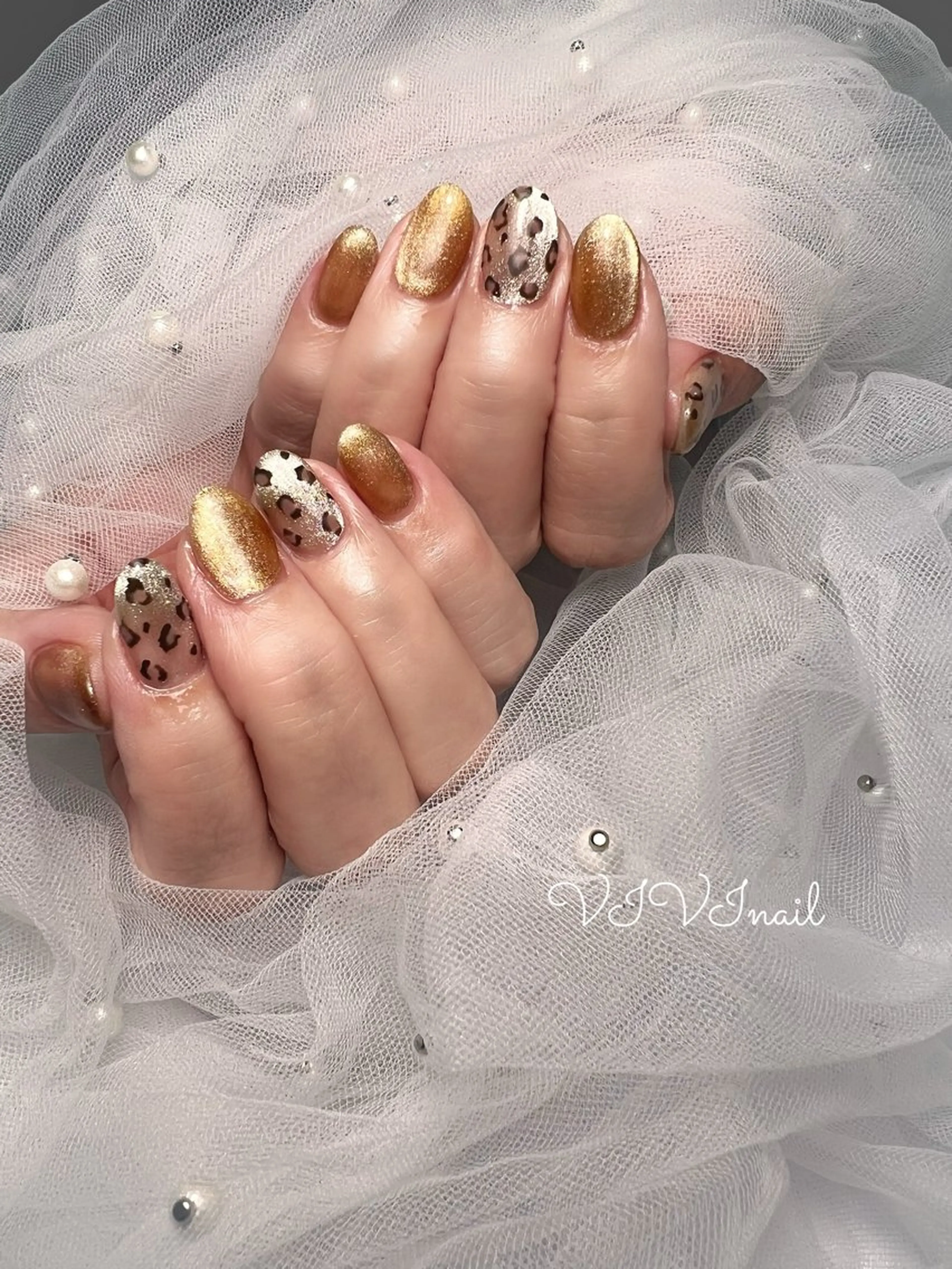 ネイル マグネットネイル ハンドネイル vivi nailのネイルデザイン