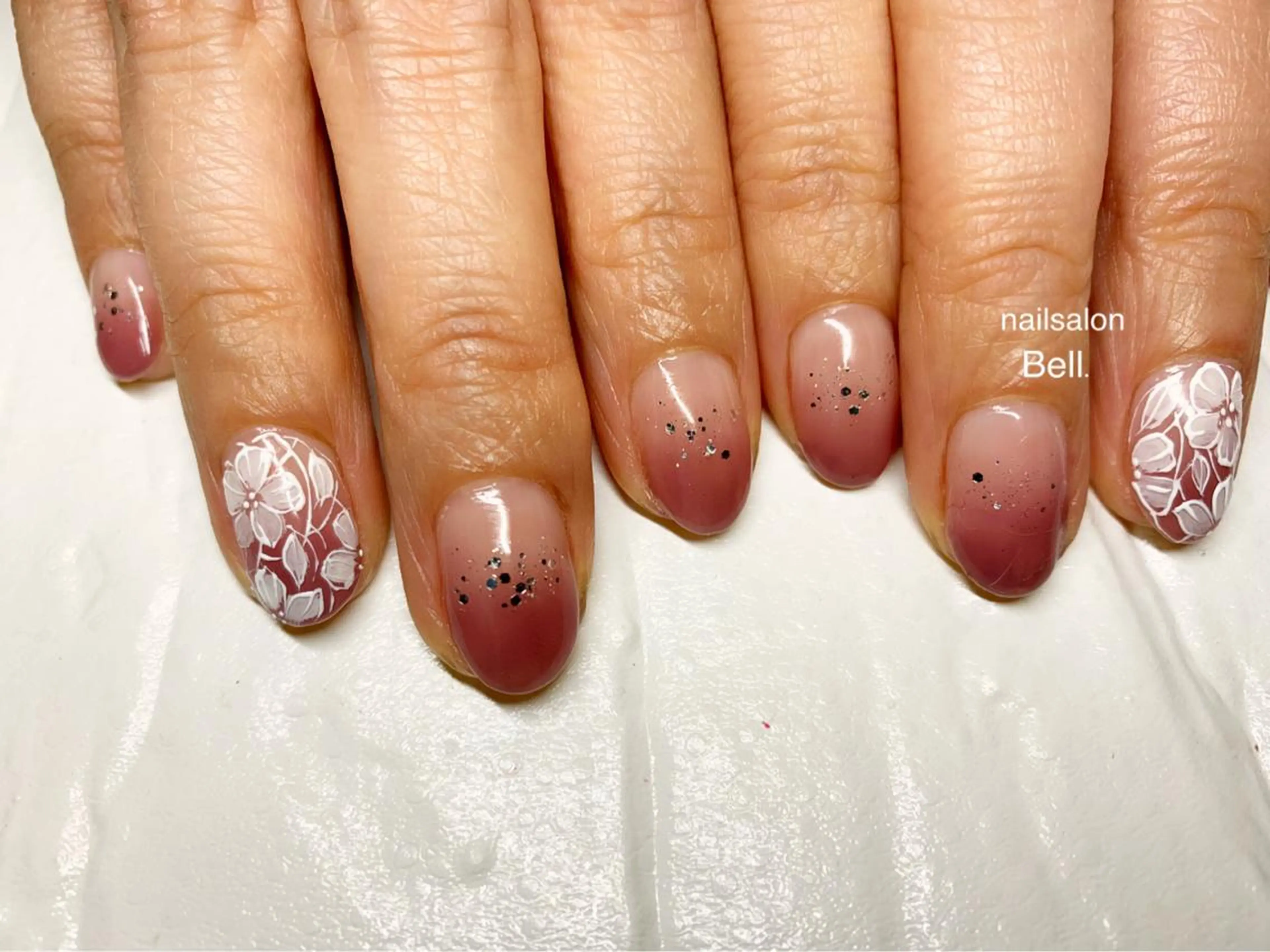 ネイル レース ピンク Y. Reonaのネイルデザイン