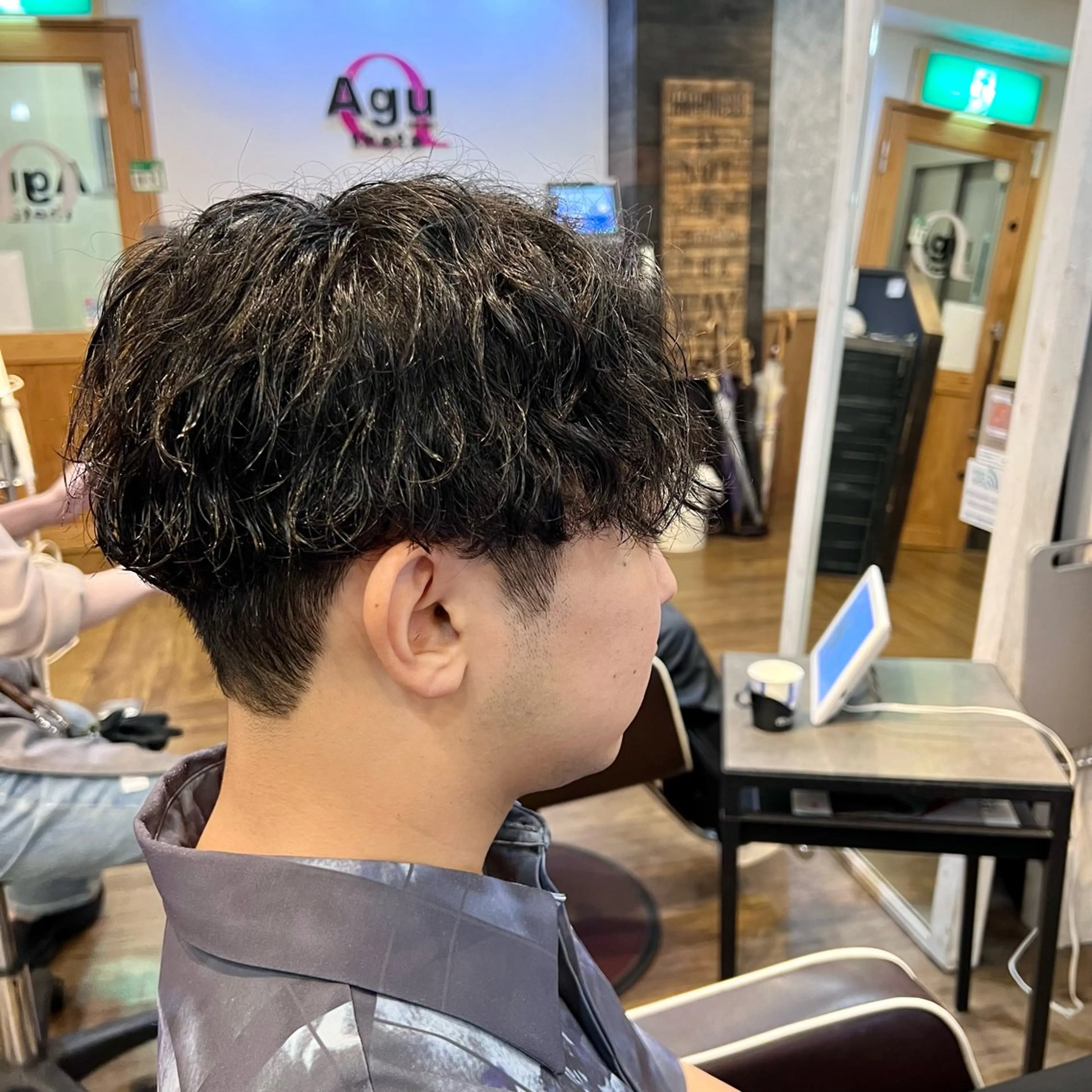 パーマ メンズ カット パーマ アグヘアーシータ所属・🤩メンズカット/ パーマ山本🤩のヘアスタイル