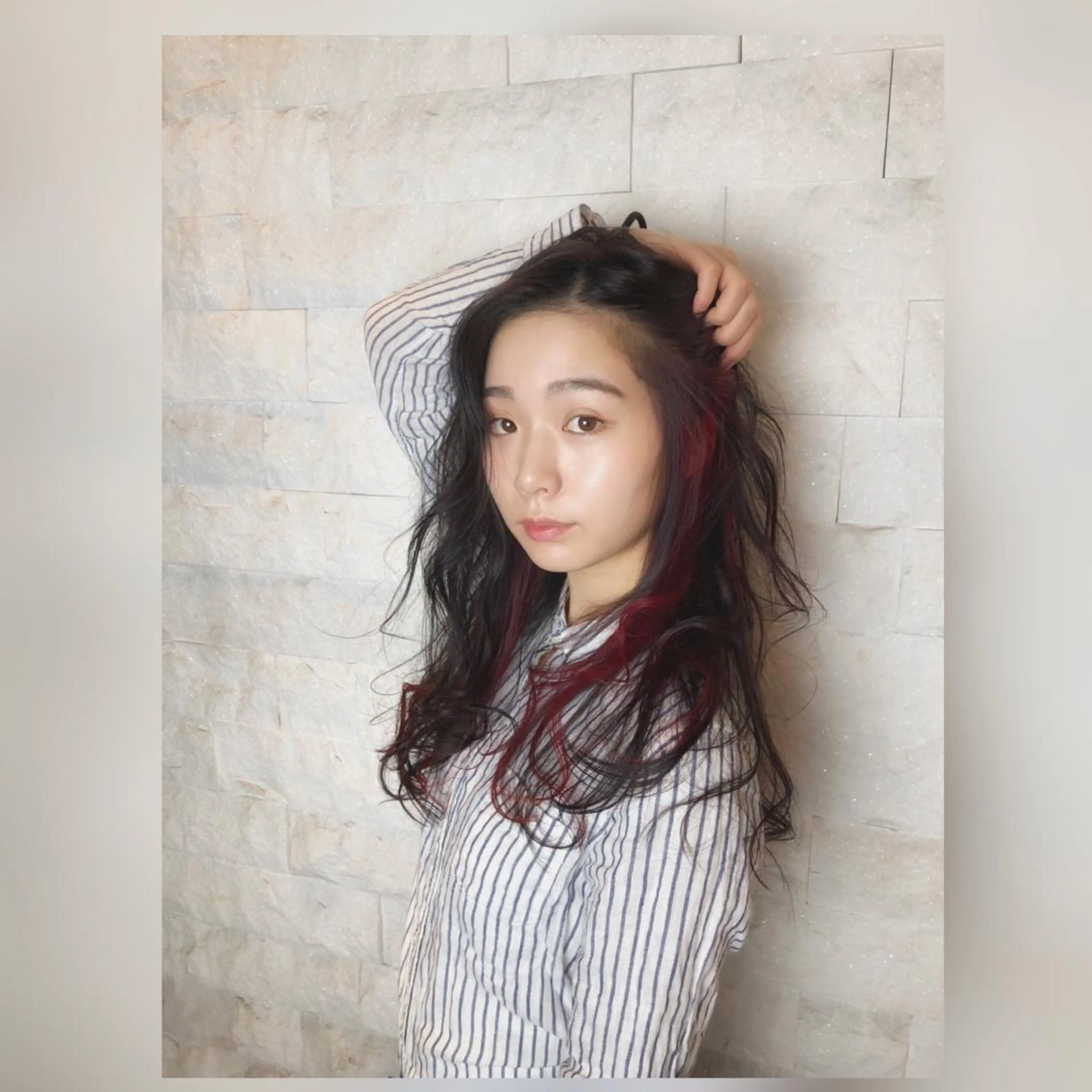 ミディアム カット ヘアカラー 圧倒的美髪ストレート ツダケイタロウのヘアスタイル