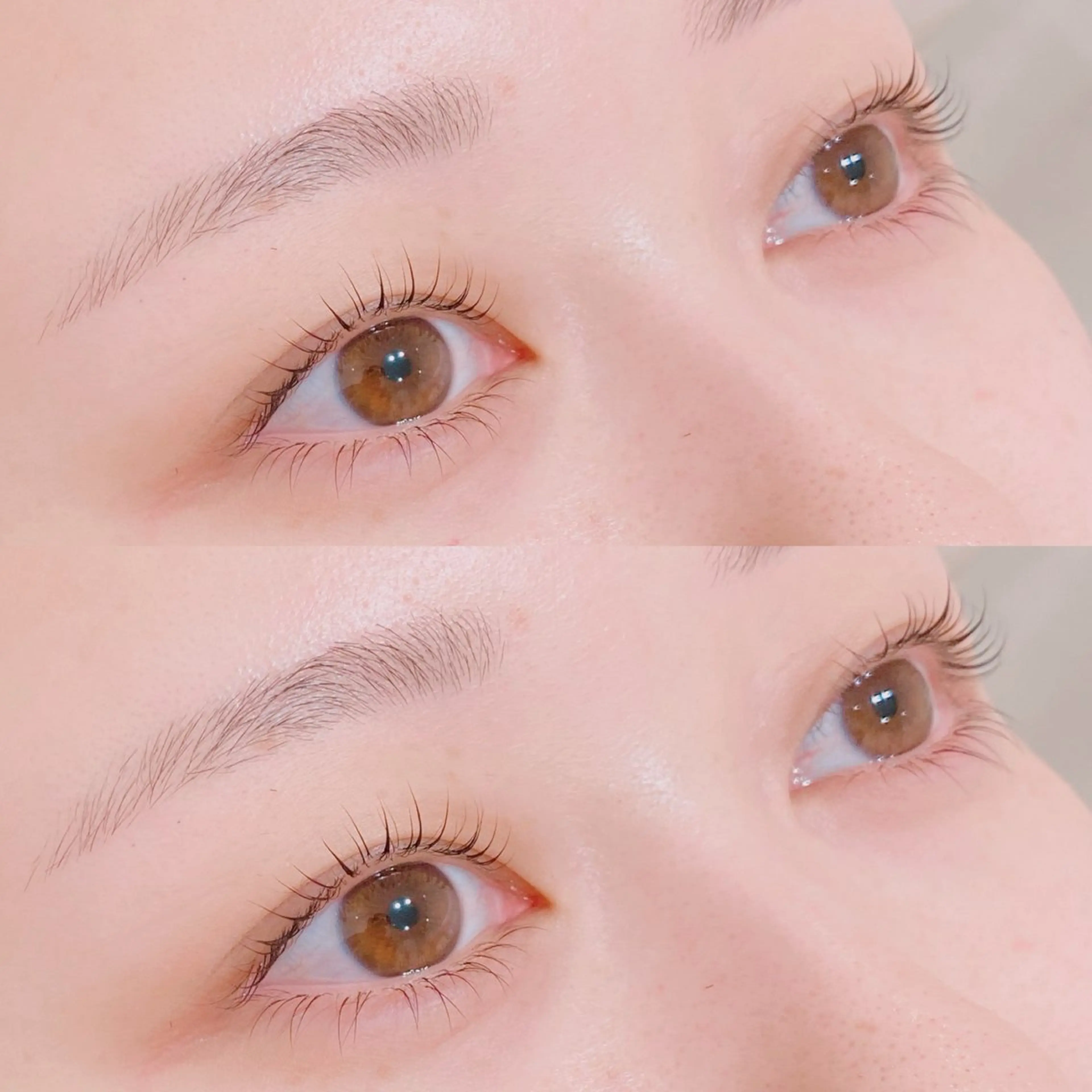 上ラッシュリフト＋LED下まつげエクステ40本🫧お目元のお写真撮らせて下さい🙇‍♀️アイシャンプートリートメント付きの写真