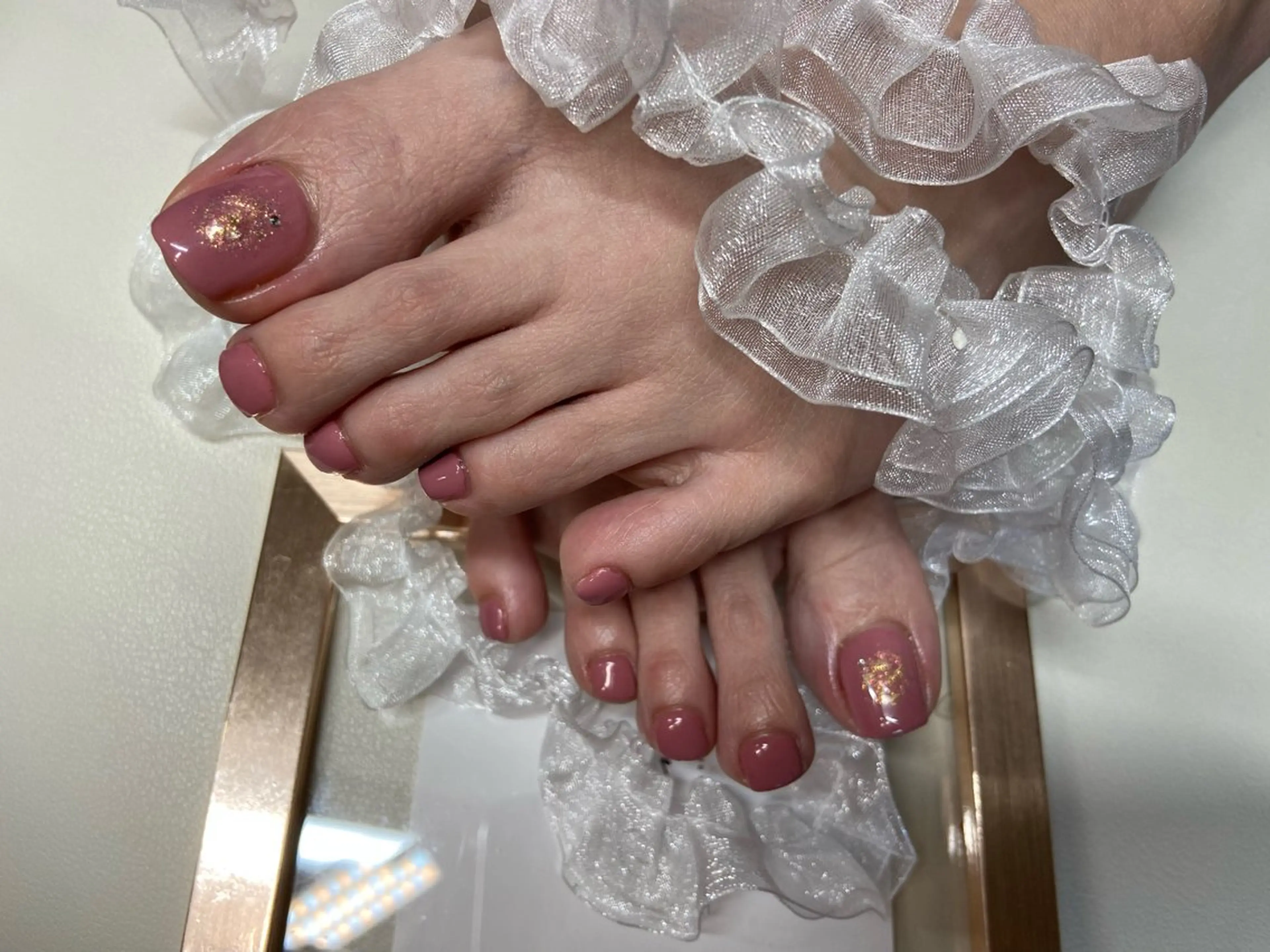 フットワンカラーorラメ💅オフありの写真