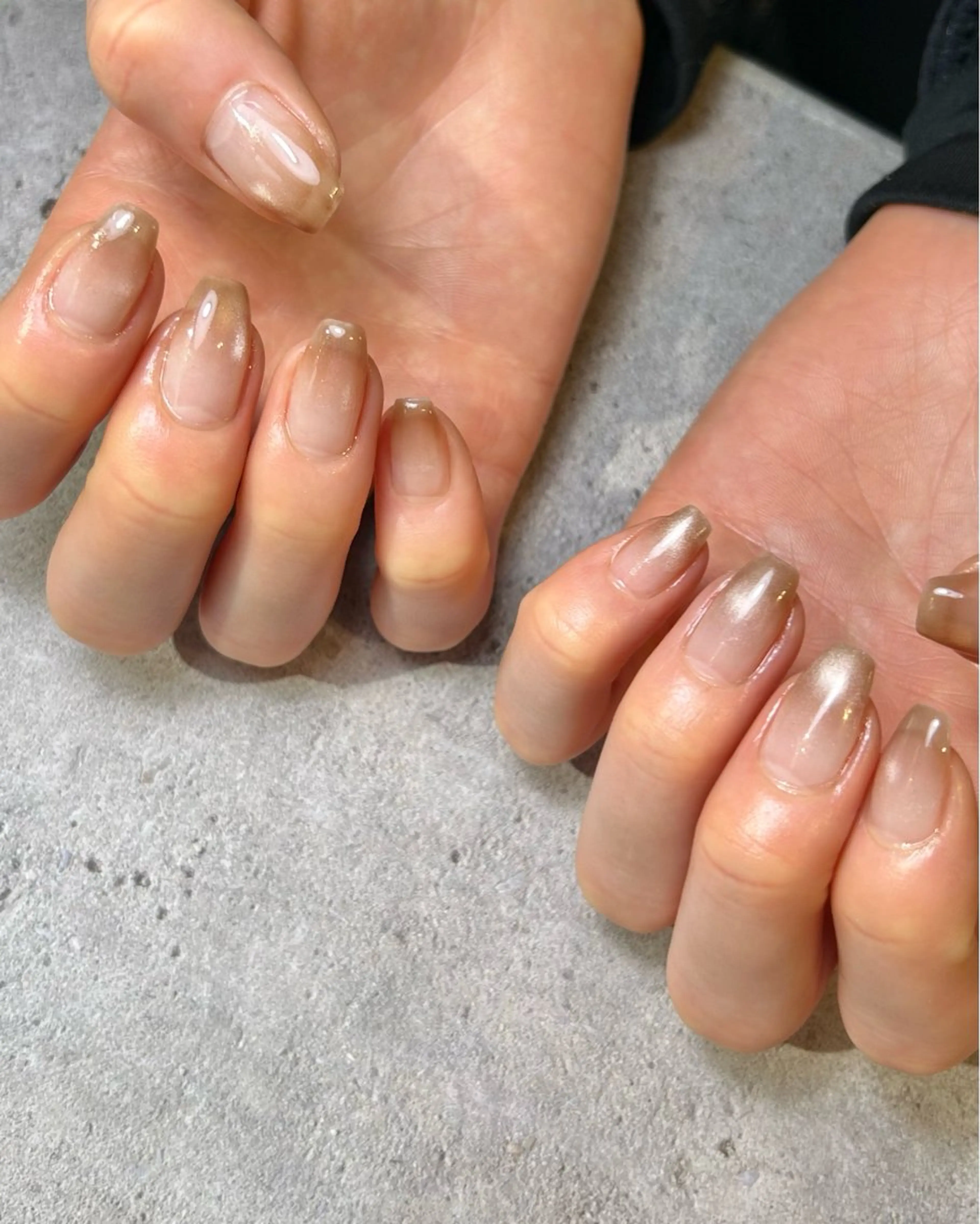 ネイル グラデーション マグネットネイル ハンドネイル Reflection marikoのネイルデザイン