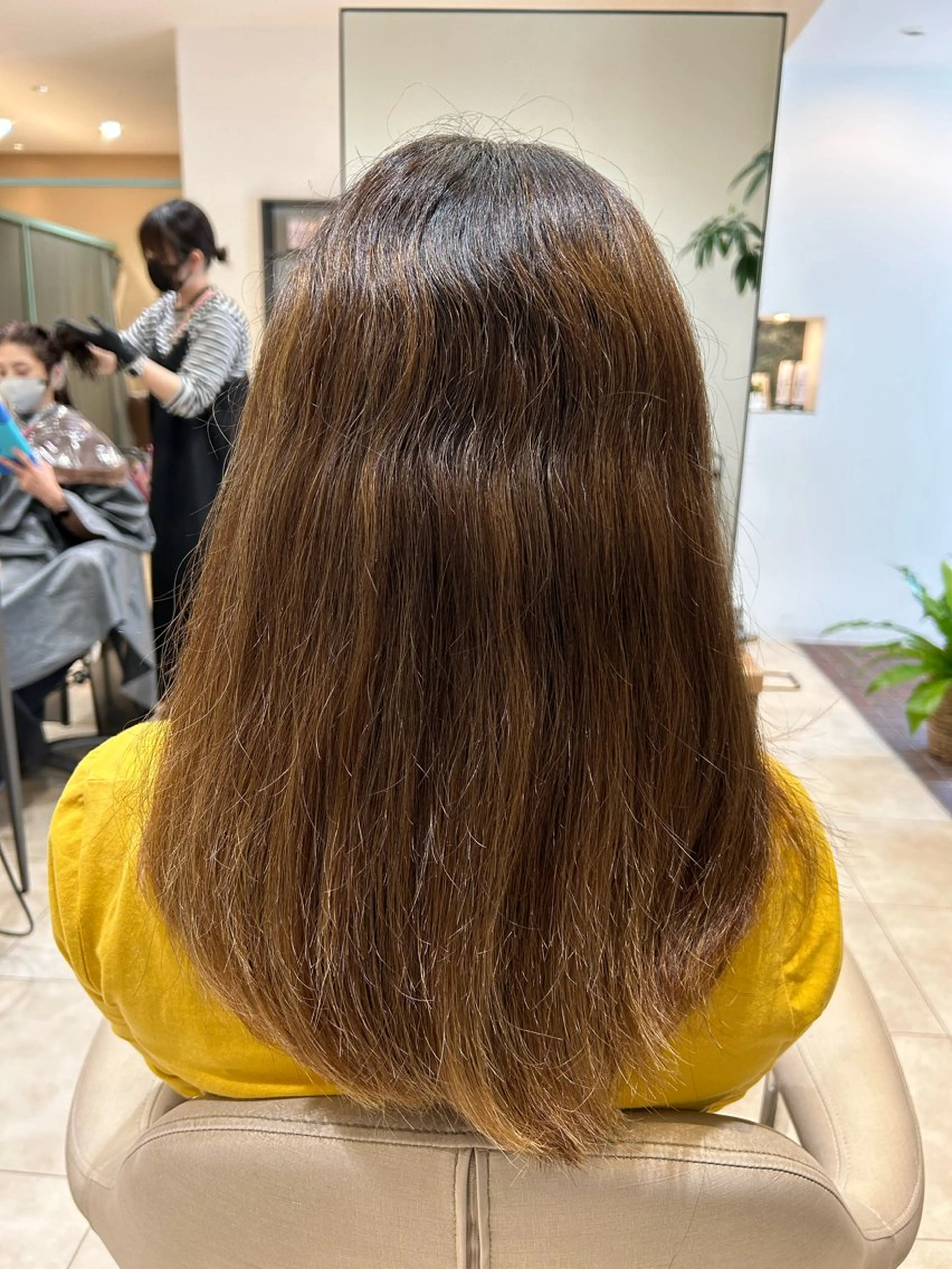 ロング 縮毛矯正 トリートメント VIVE counter所属・タナカ レイヤのヘアスタイル