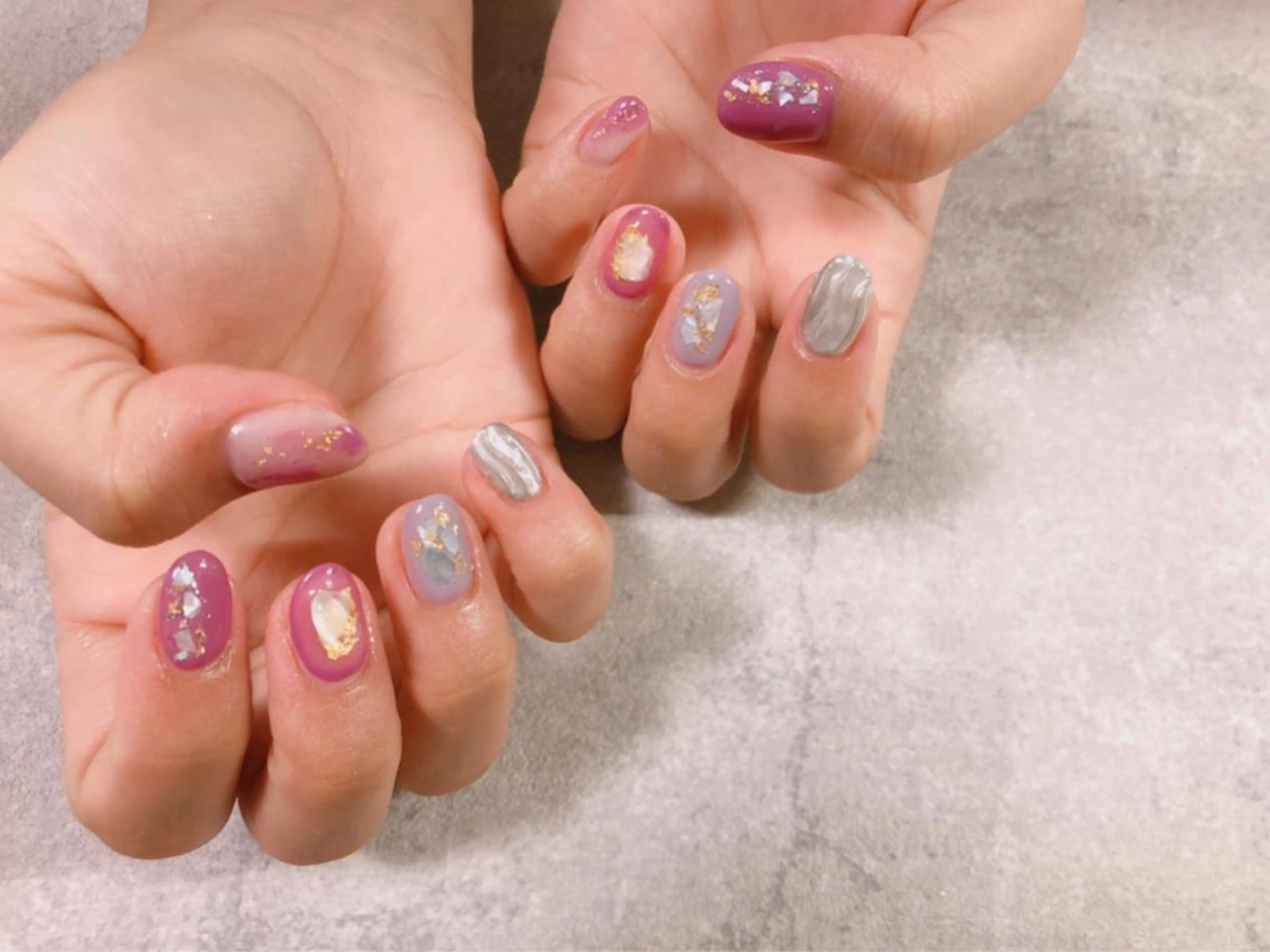 ネイル ニュアンスネイル kiki nail 二子玉川のネイルデザイン