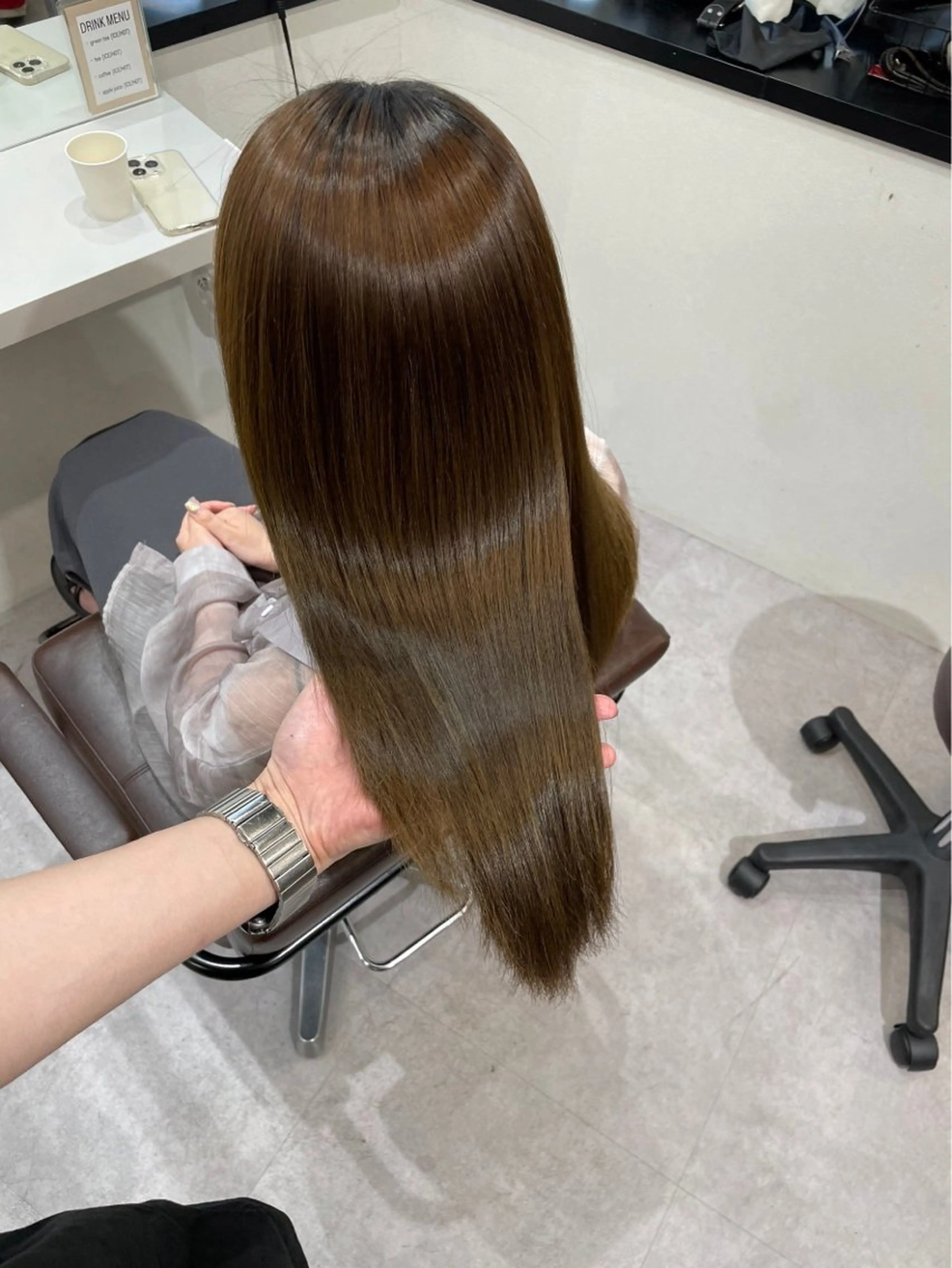 ロング 艶髪/縮毛矯正/ Core mikuaのヘアスタイル