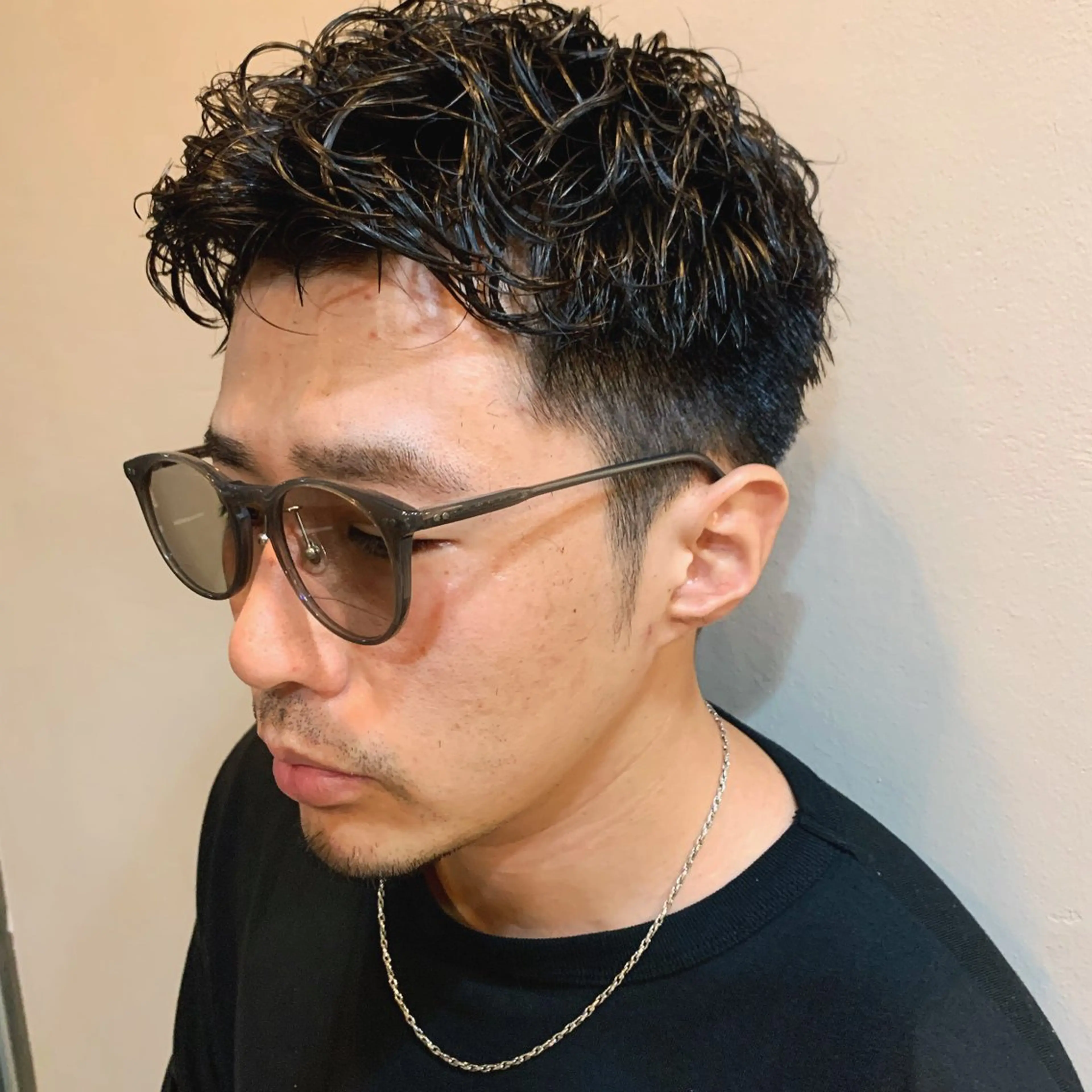 ショート パーマ メンズ カット パーマ LOuNICA/銀座 RYUNOSUKEのヘアスタイル