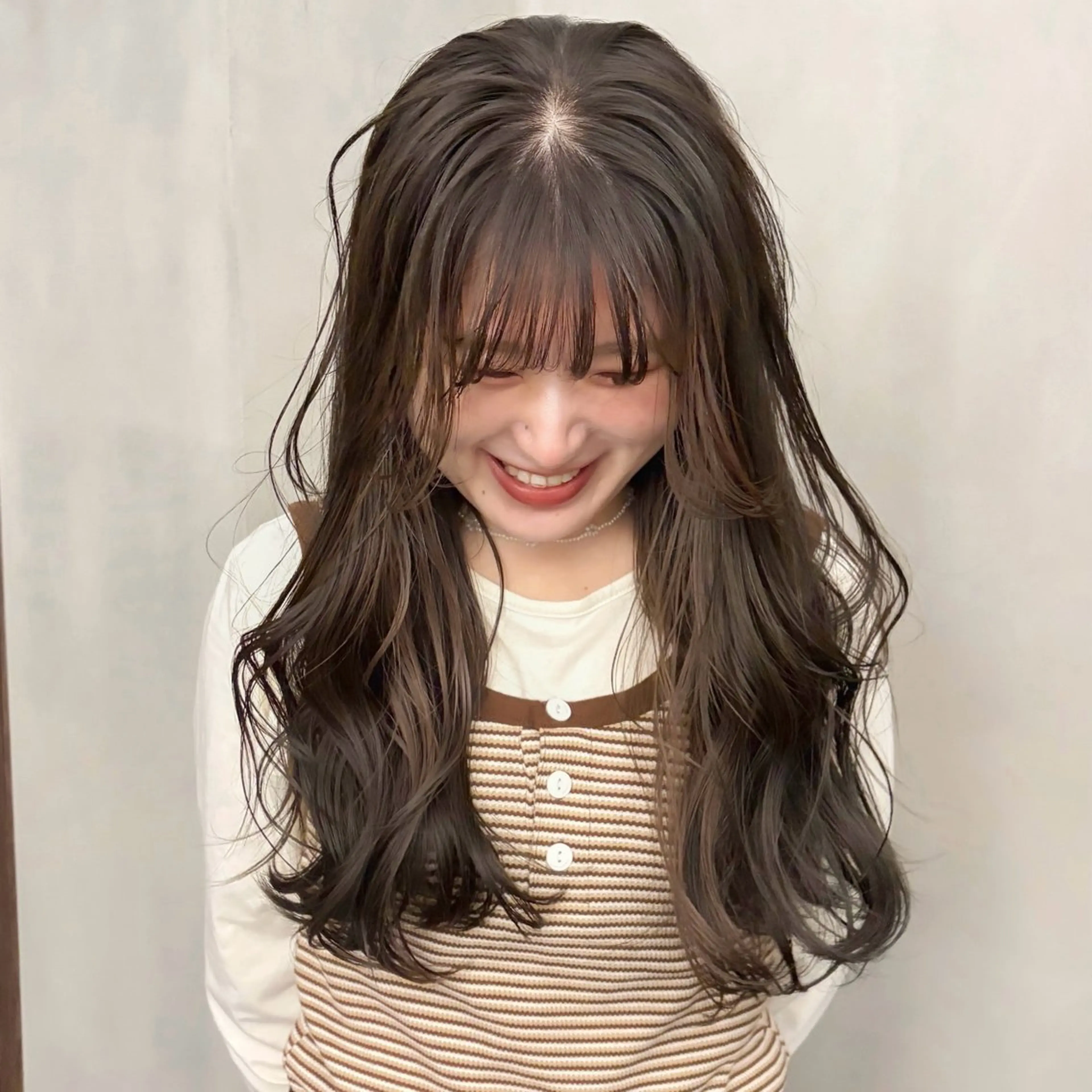 ロング ヘアカラー 似合わせレイヤー/ 透明感カラー/天王寺のヘアスタイル