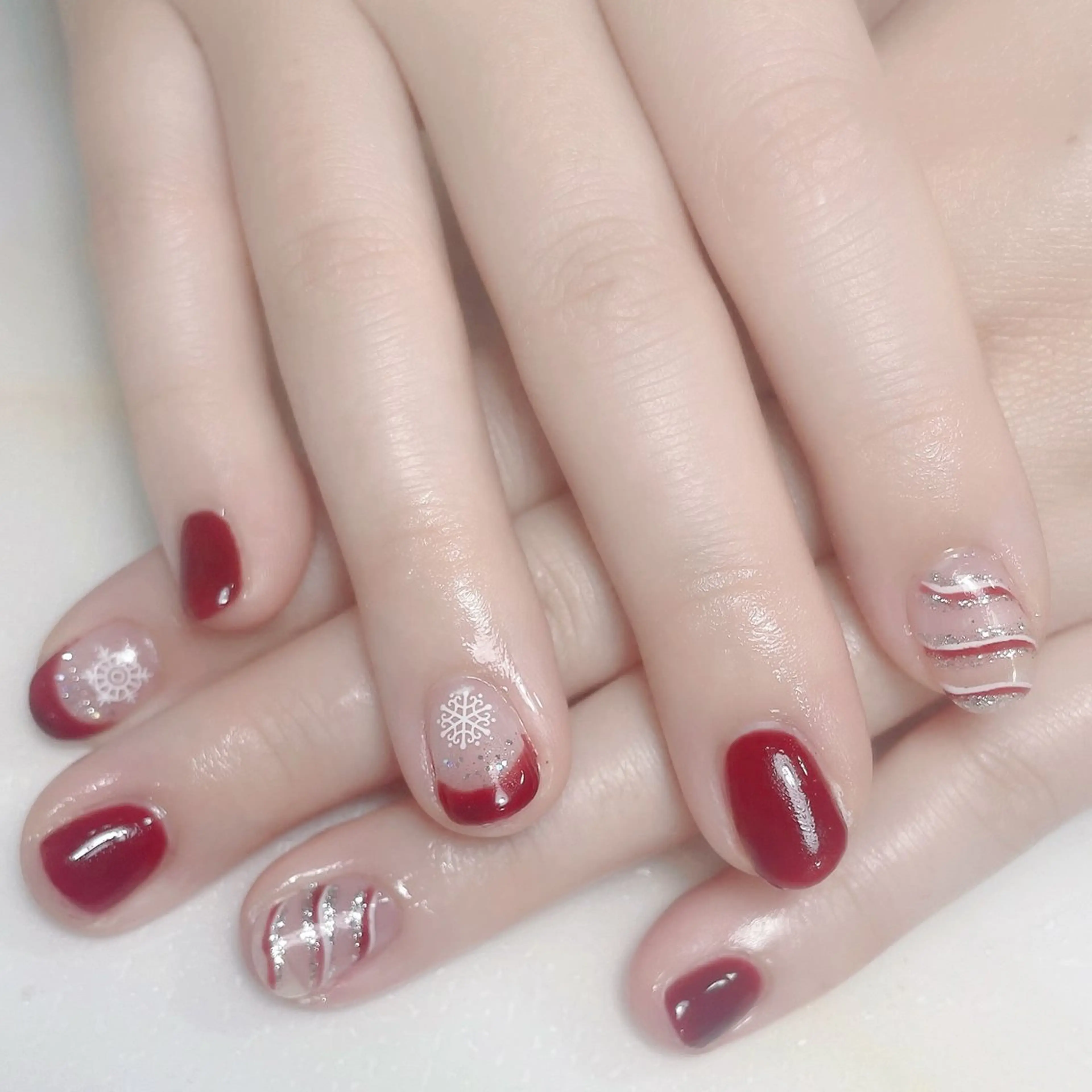 ネイル アートネイル フレンチネイル ジェルネイル グラデーション 韓国ネイル ハンドネイル 久保田 マリコのネイルデザイン