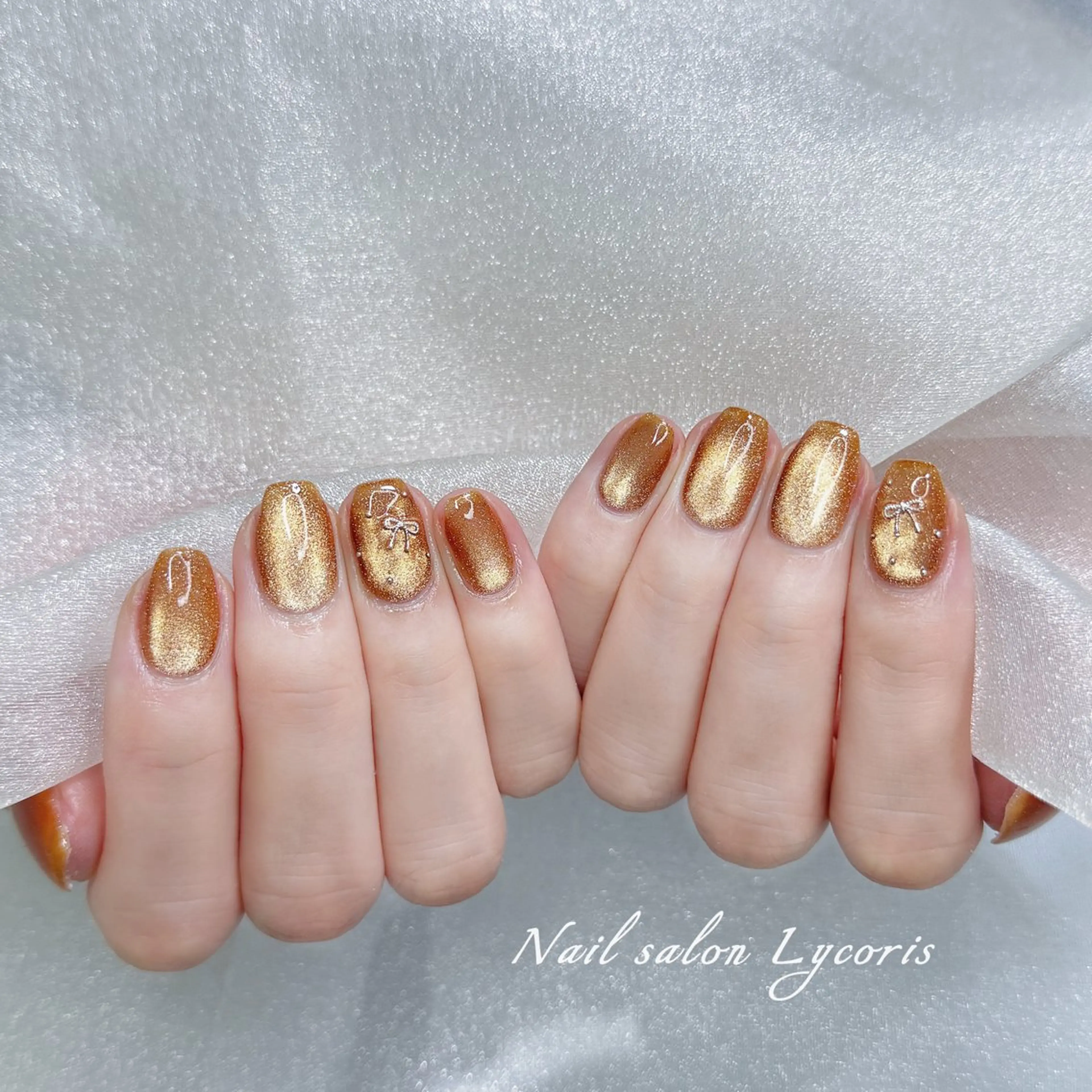 ネイル ストーンネイル ハンドネイル Nail salon Lycoris キキのネイルデザイン