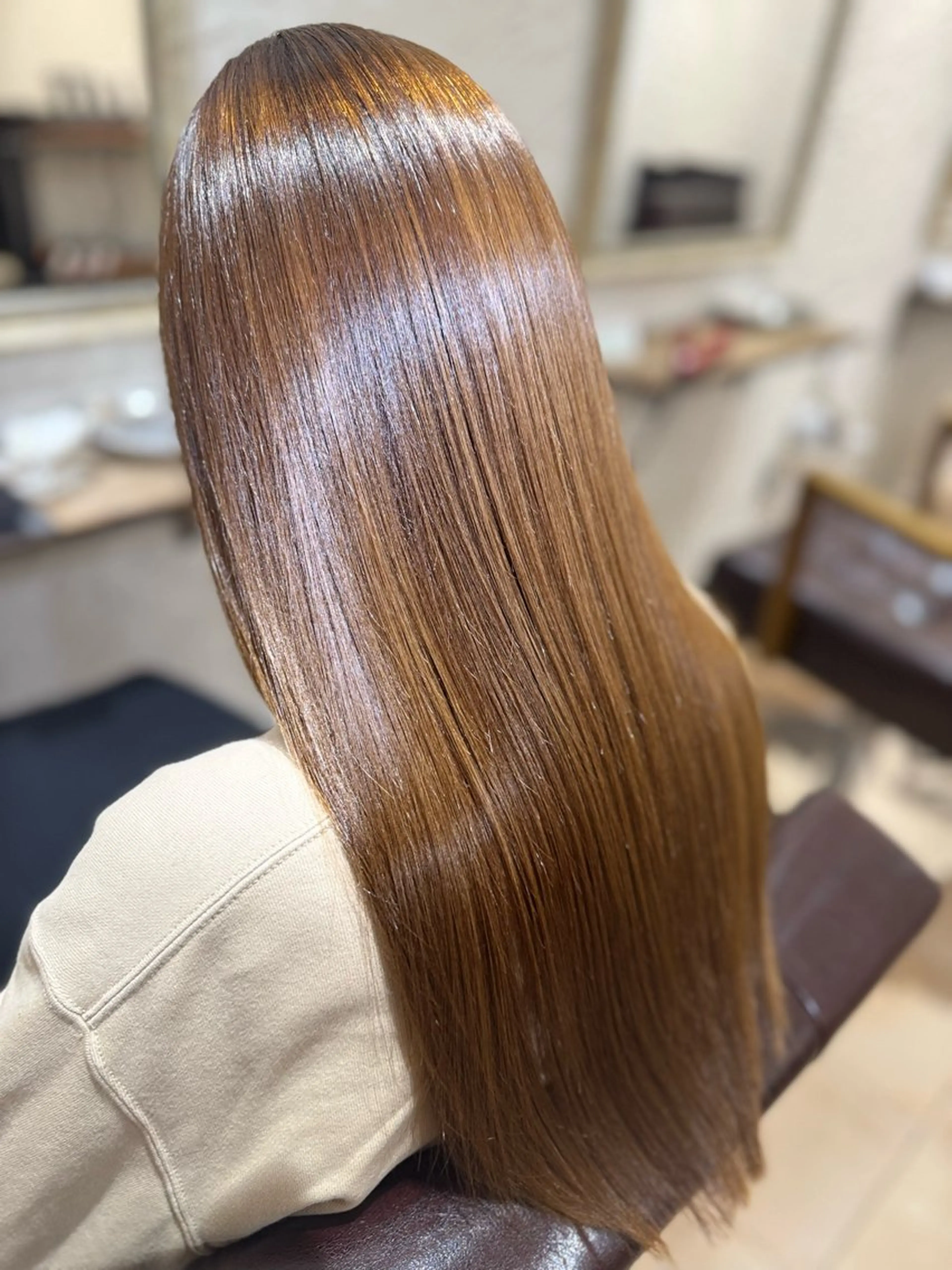 セミロング 縮毛矯正 トリートメント 美髪矯正 髪質改善 羽田セイゴーのヘアスタイル