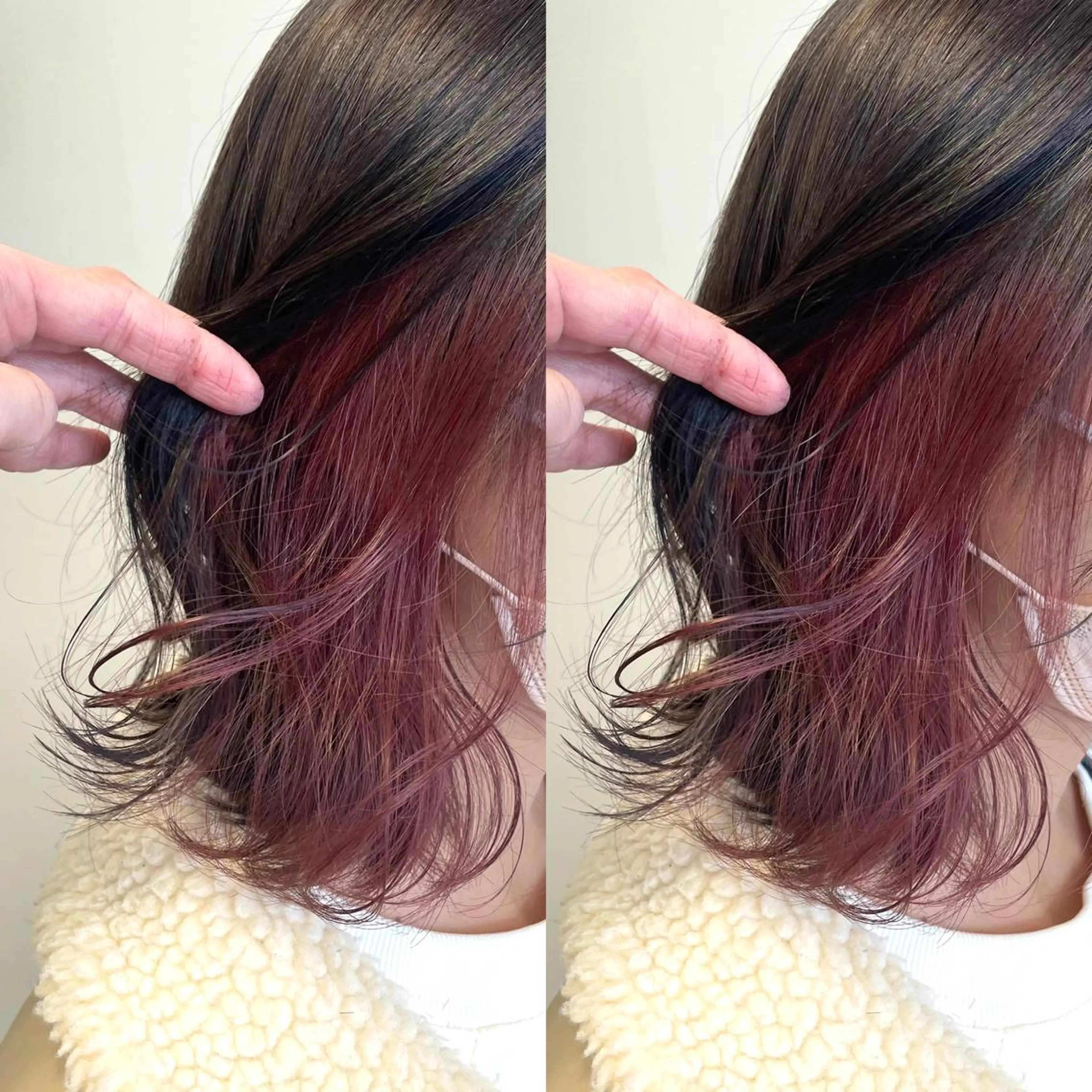 ショート カラー ヘアカラー 心斎橋/ブリーチなし 髪質改善/レイヤーのヘアスタイル