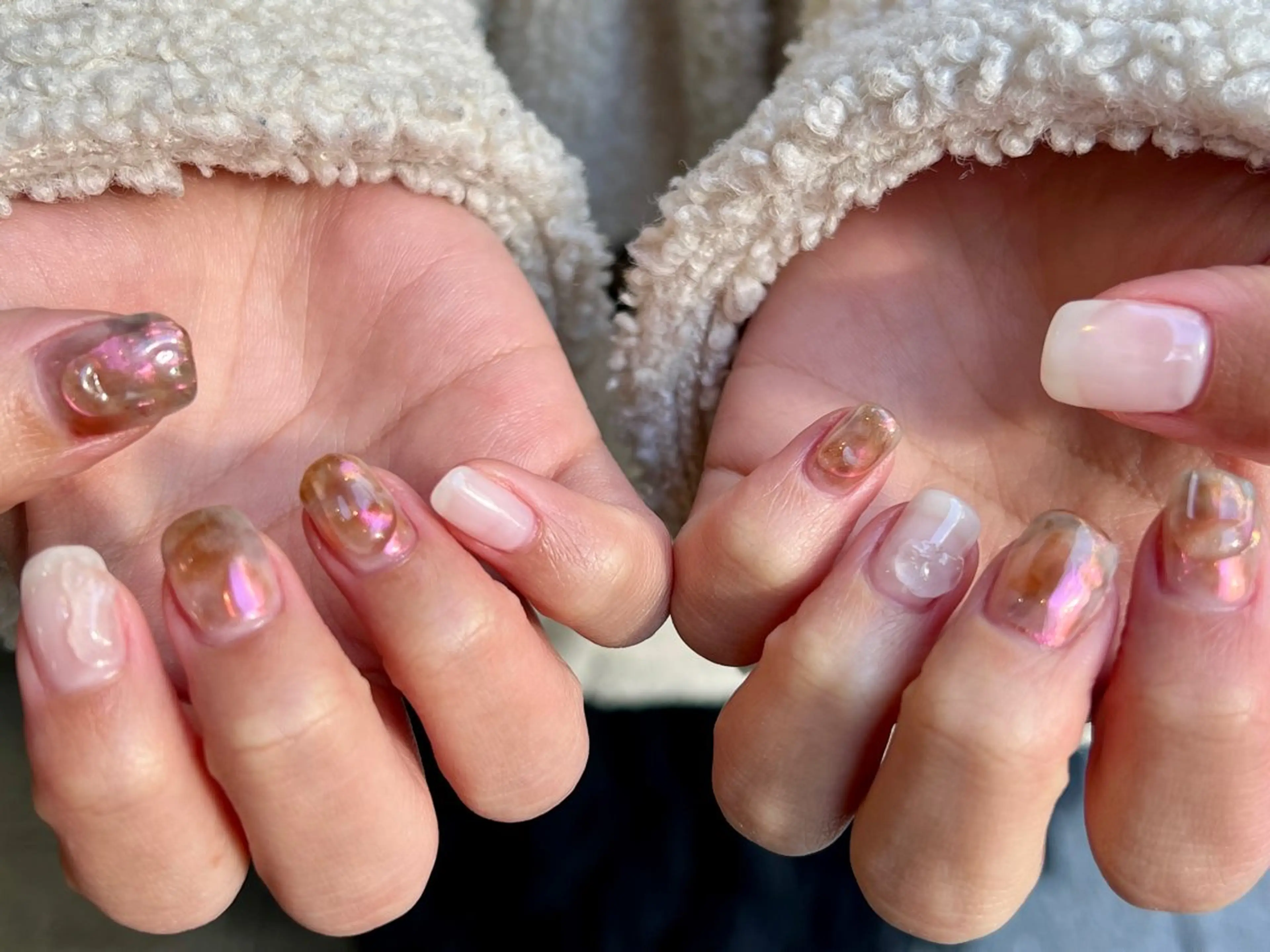 ネイル ニュアンスネイル ハンドネイル 個性派ニュアンス nuts nail所属・【池袋】nuts nail　なつみのネイルデザイン