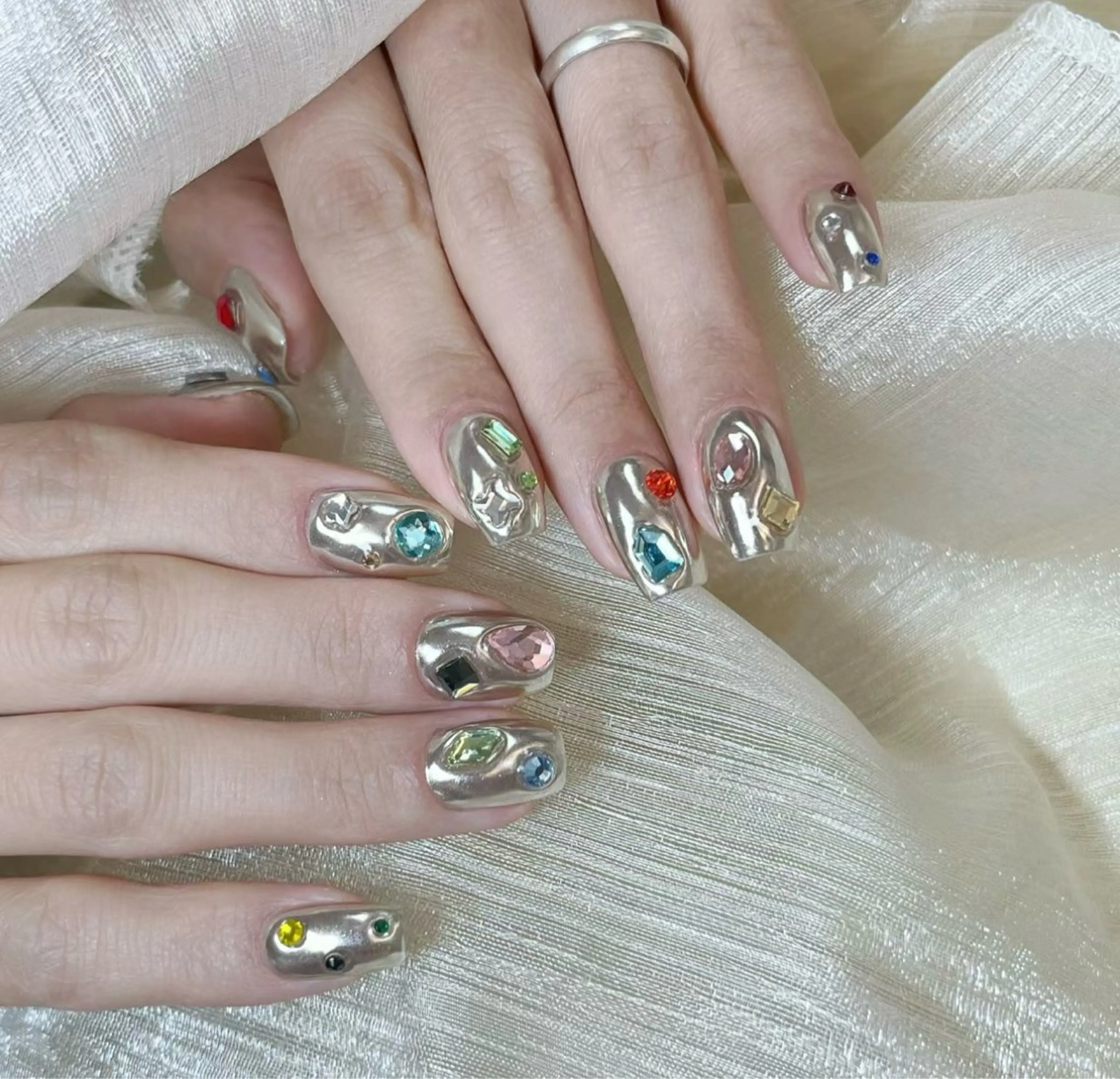 ネイル 持ち込み ハンドネイル ハンドケア 💕Dreamy KIYO💕のネイルデザイン